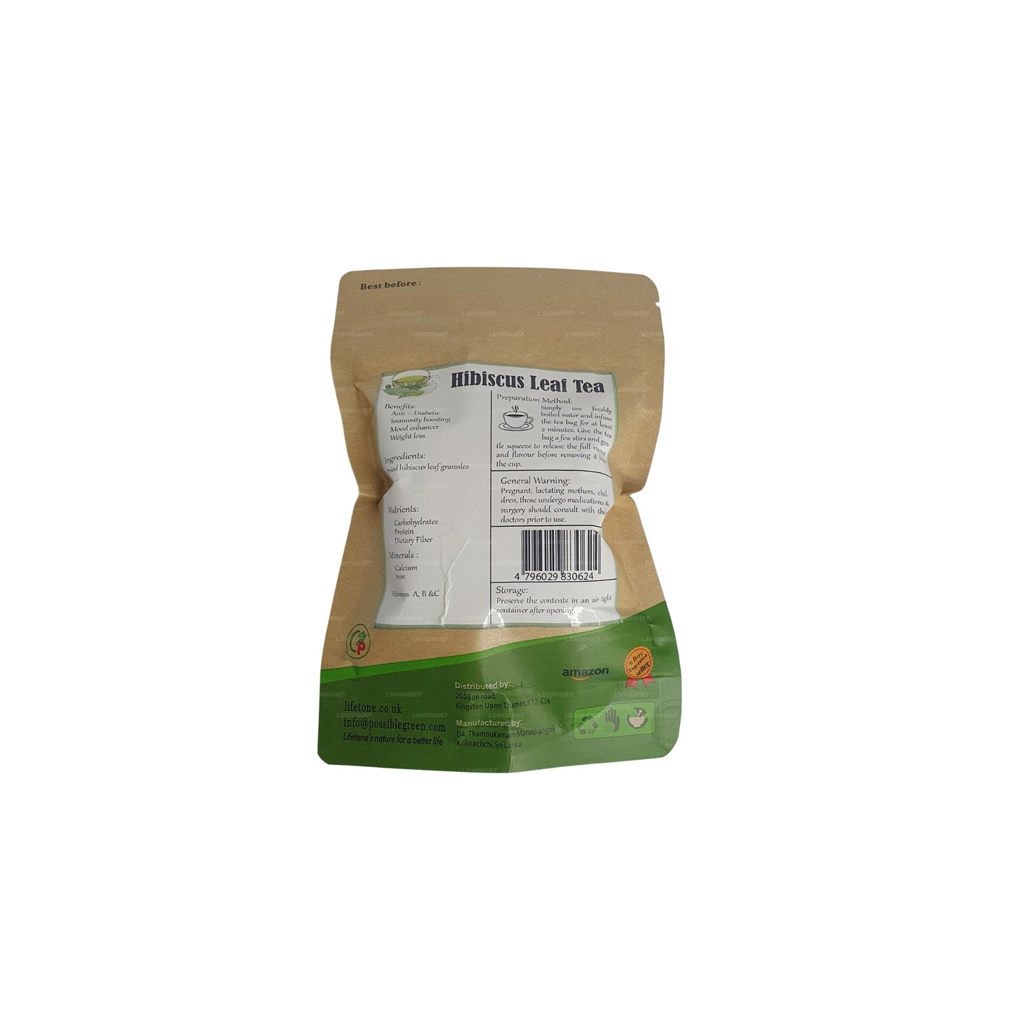 Lifetone Hibiskusblatt-Tee (30g)