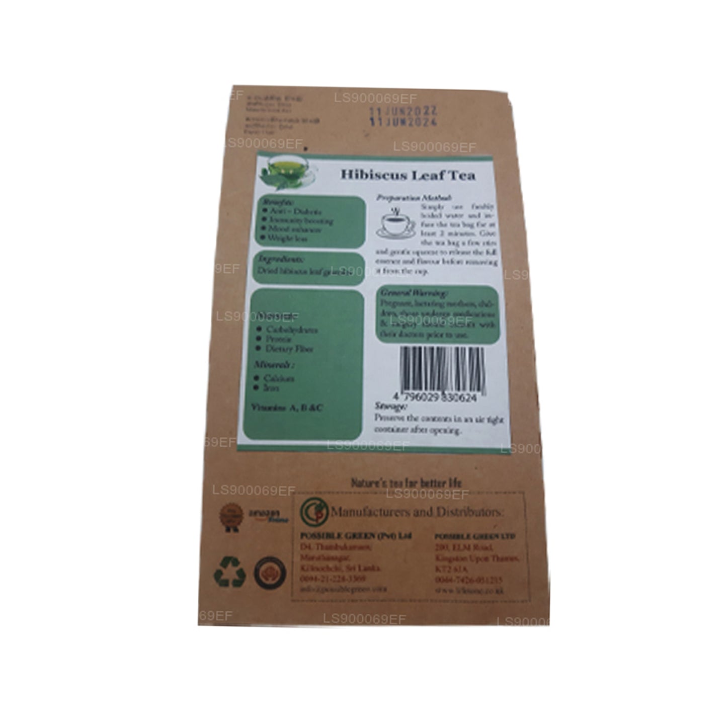 Lifetone Hibiskusblatt-Tee (30g)