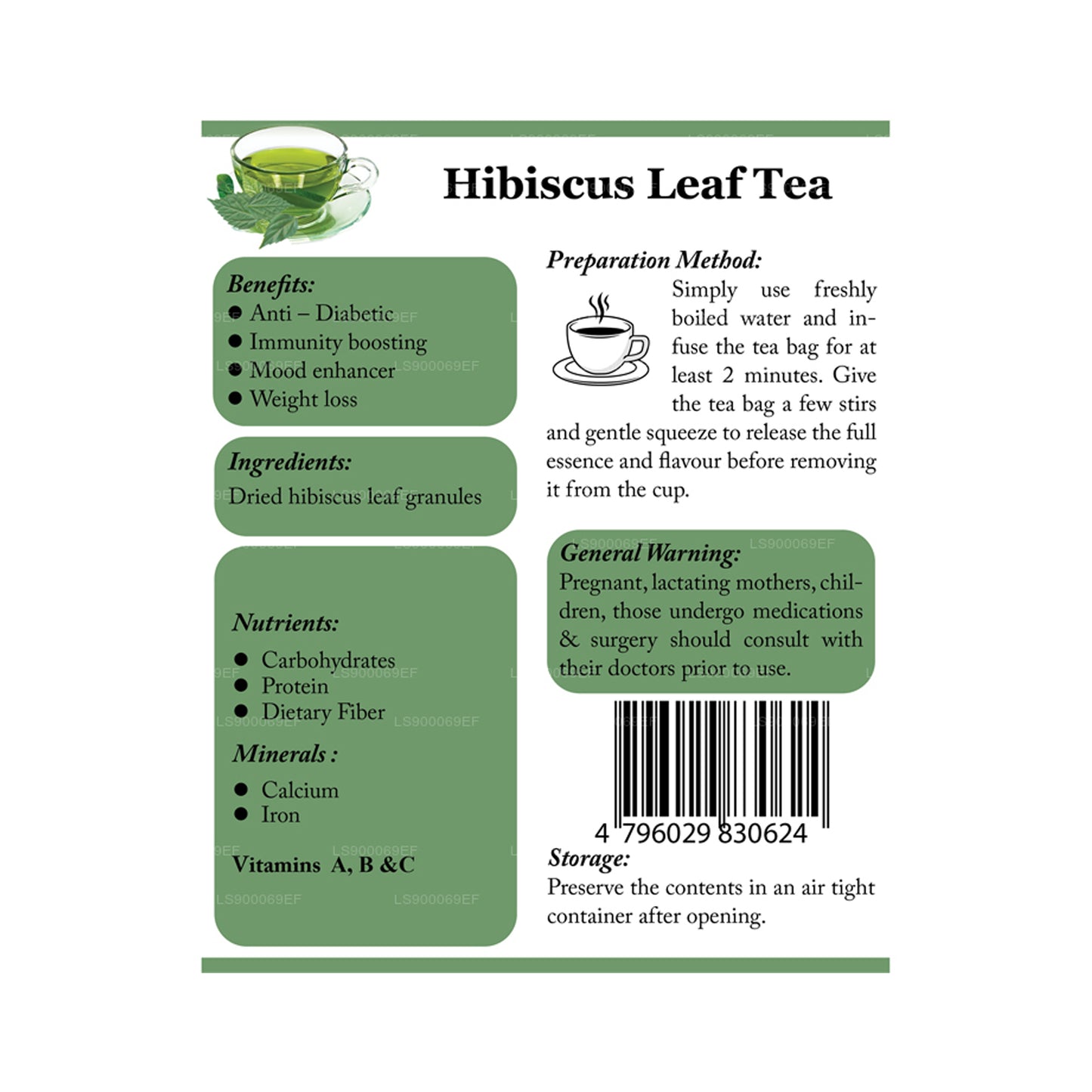 Lifetone Hibiskusblatt-Tee (30g)