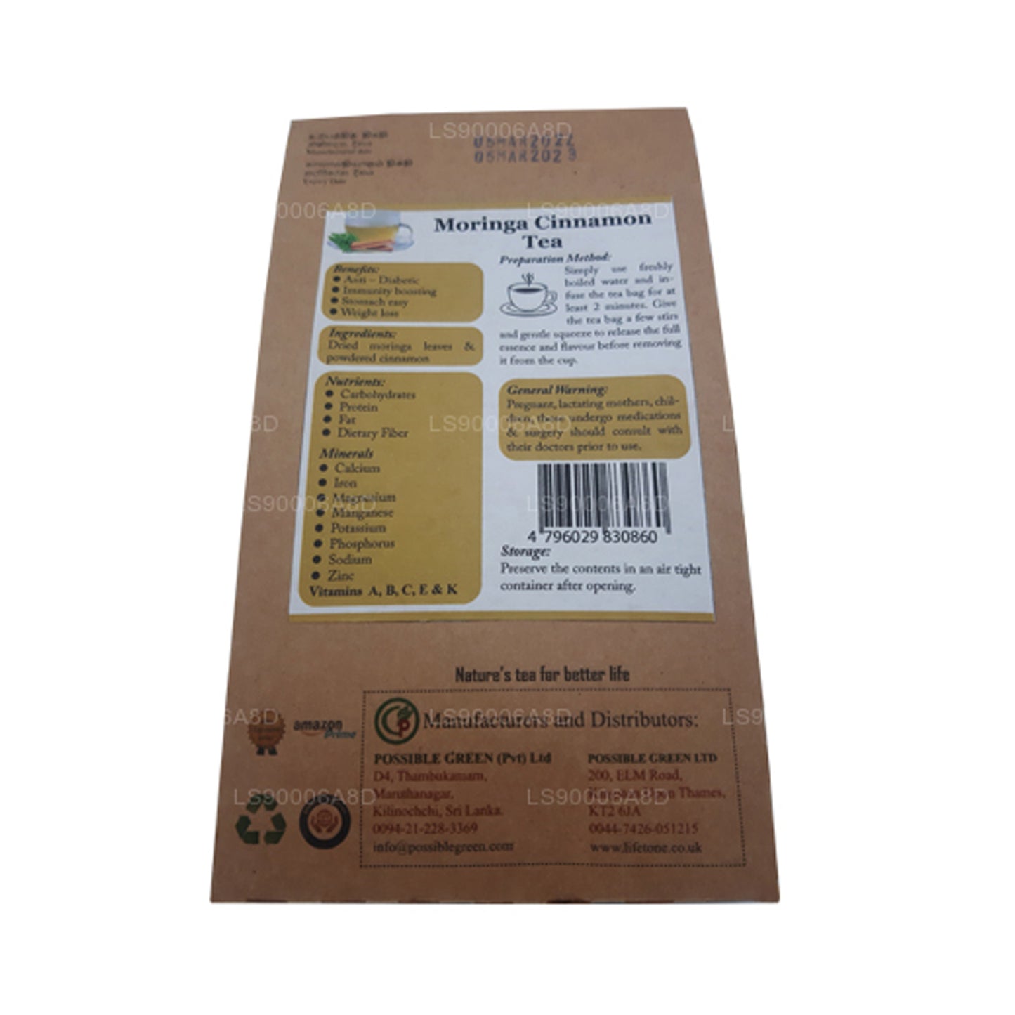 Lifetone Moringa-Zimt-Tee (30g)