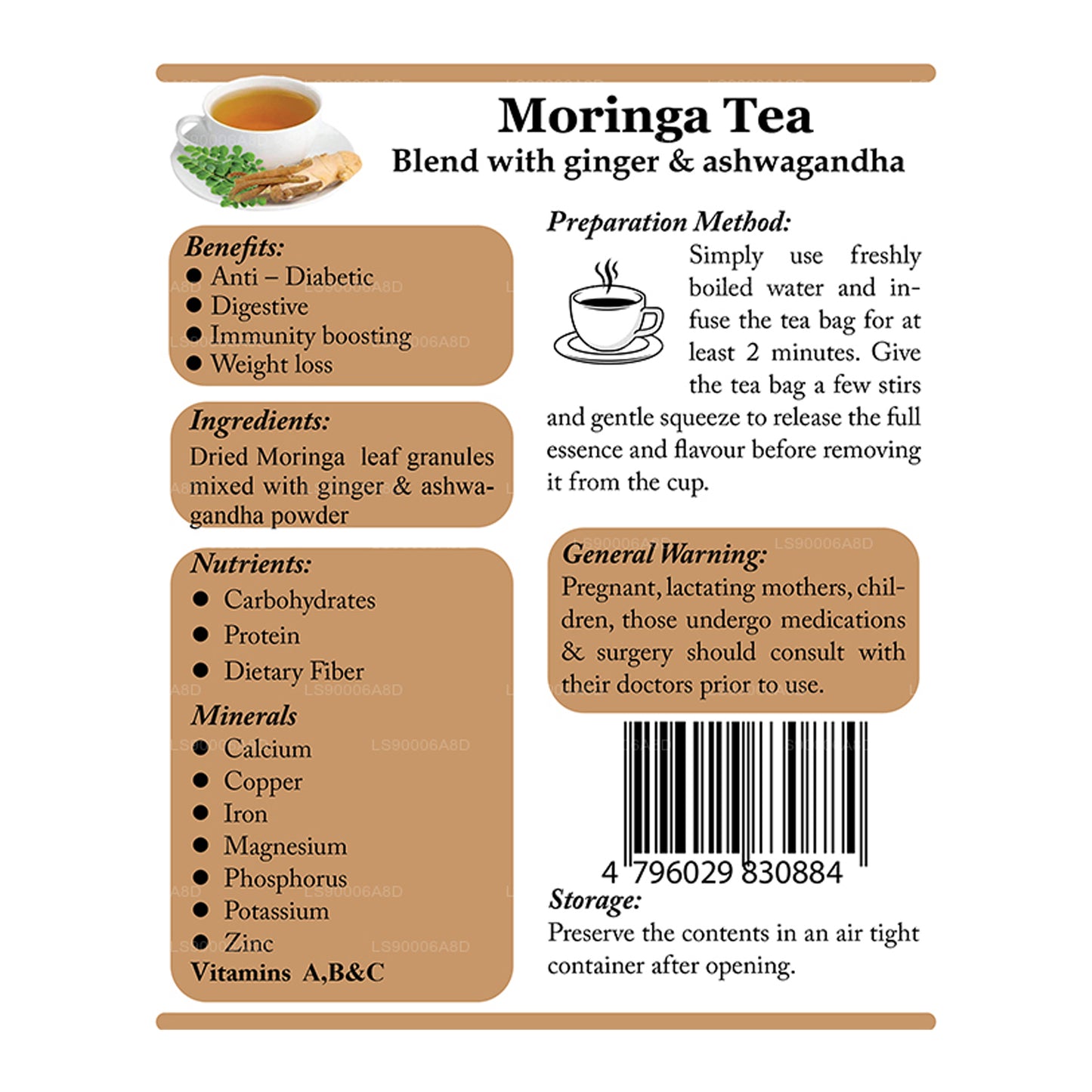 Lifetone Moringa-Zimt-Tee (30g)