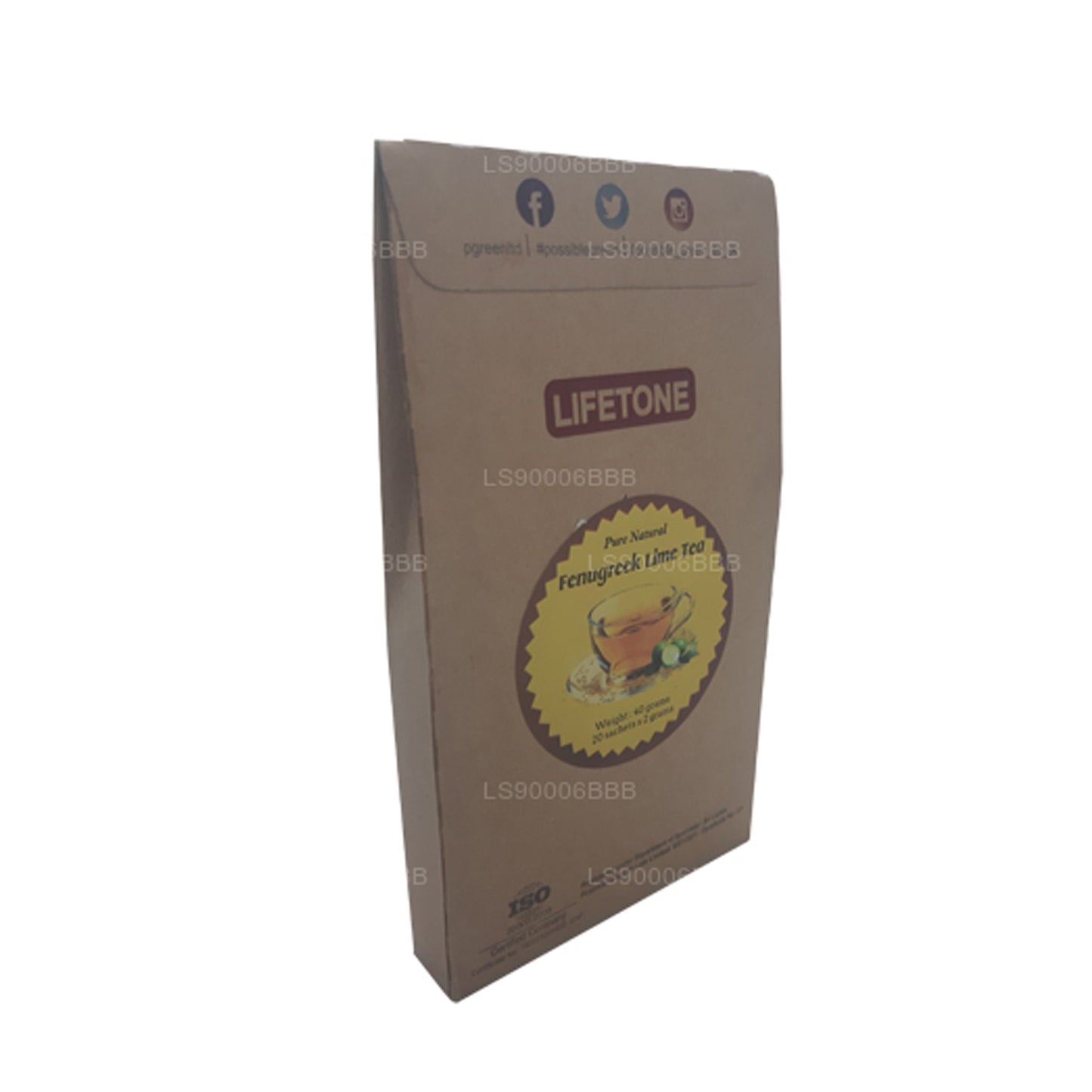 Lifetone Bockshornklee-Limetten-Tee (40 g) 20 Teebeutel