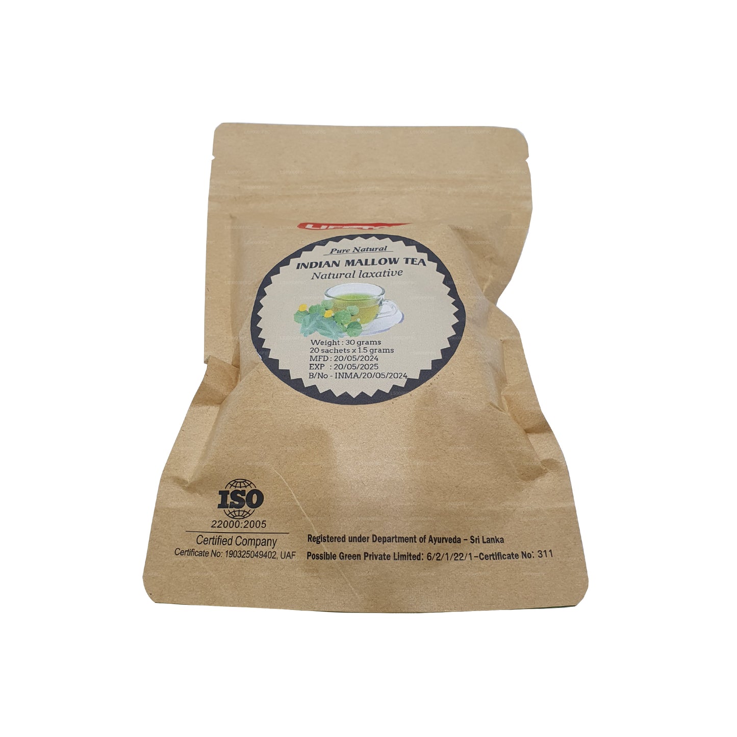 Lifetone Indischer Malventee (30g) 20 Teebeutel