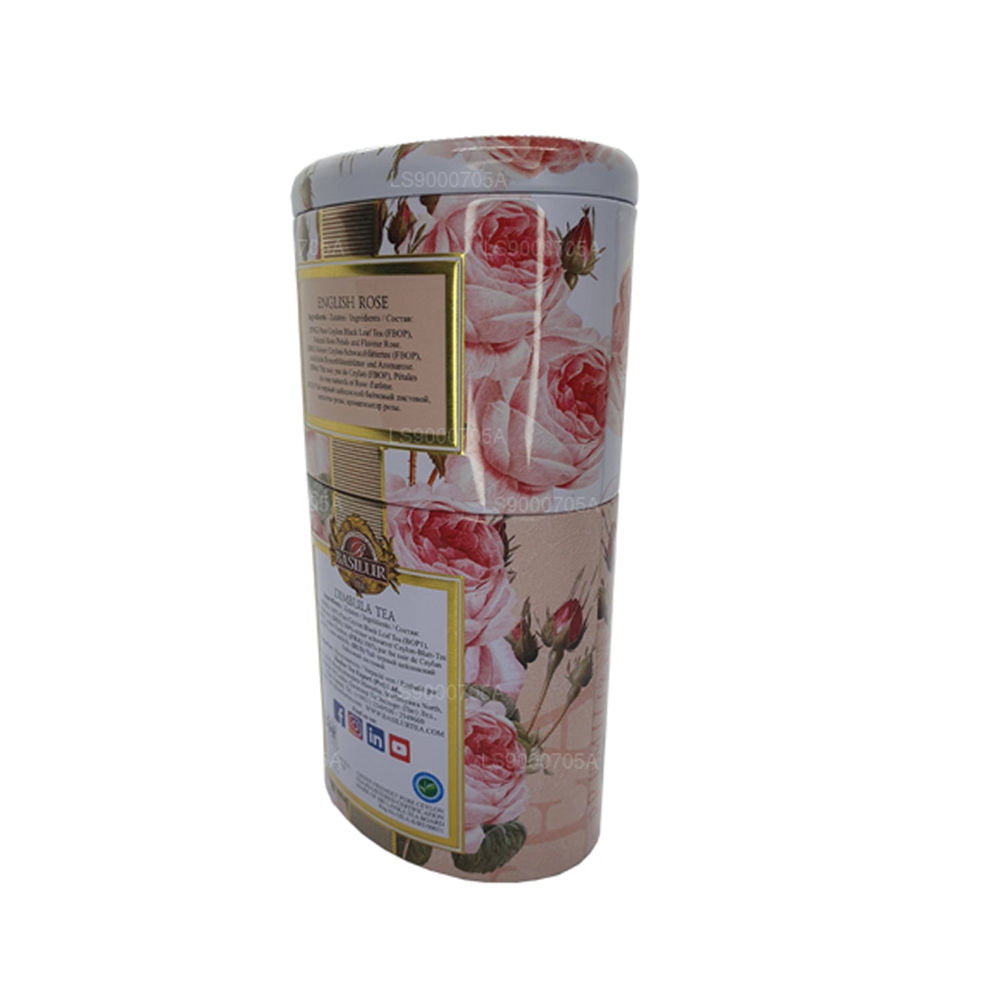 Basilur Dimbula Dose für Früchte und Blumen „Englische Rose“, 100 g