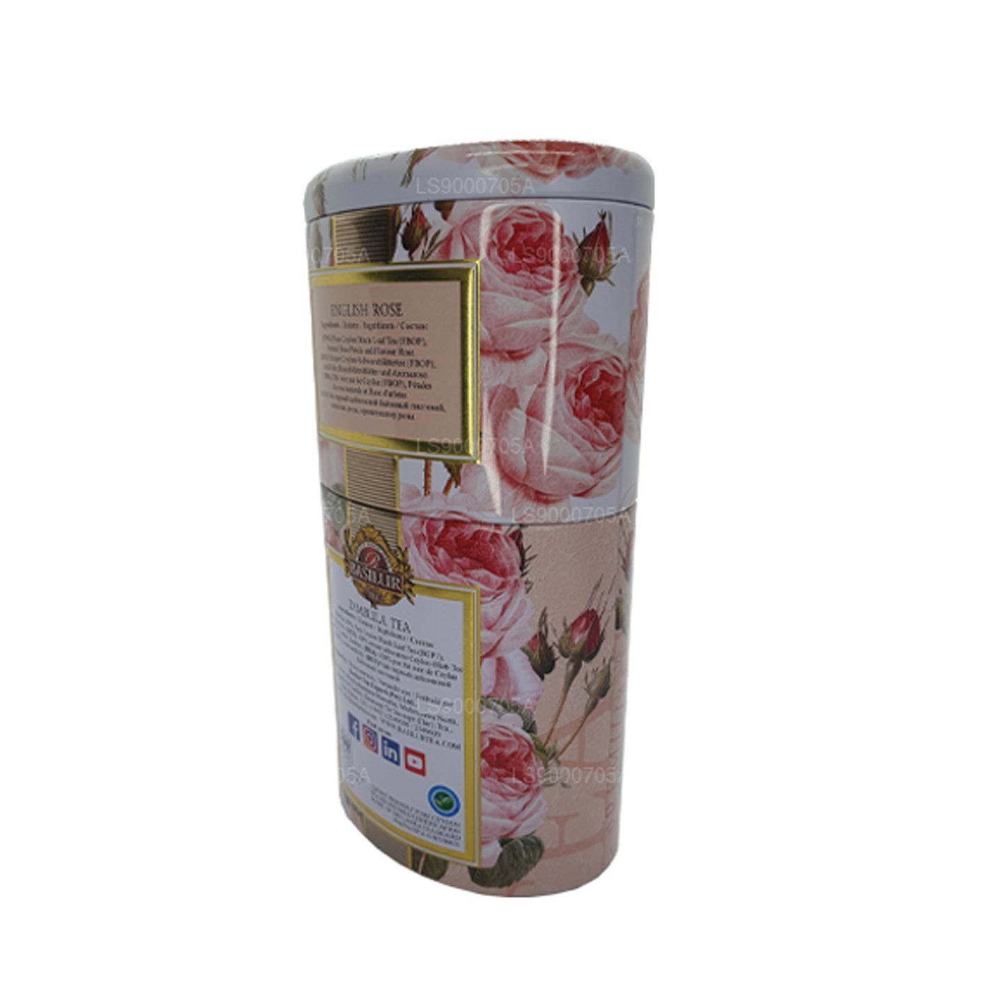 Basilur Dimbula Dose für Früchte und Blumen „Englische Rose“, 100 g