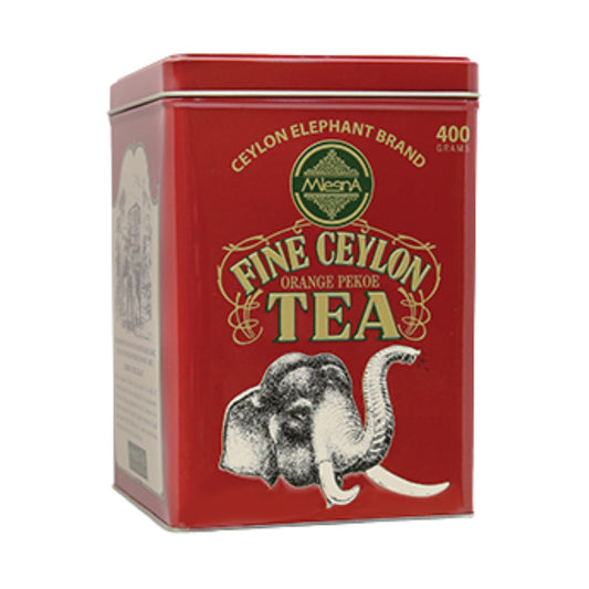 Mlesna Fine Ceylon (O.P.) Tee, Ceylon Elephant Brand Metalldose (400 g)