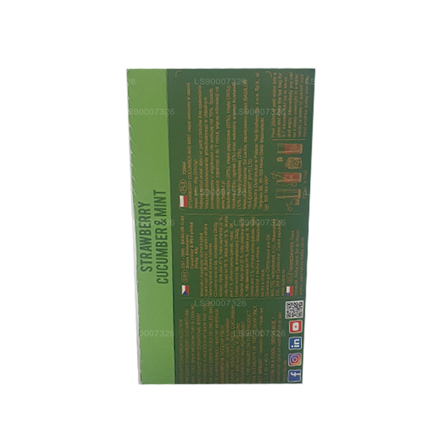 Basilur Cold Brew „Erdbeergurke und Minze“ (40 g) Box