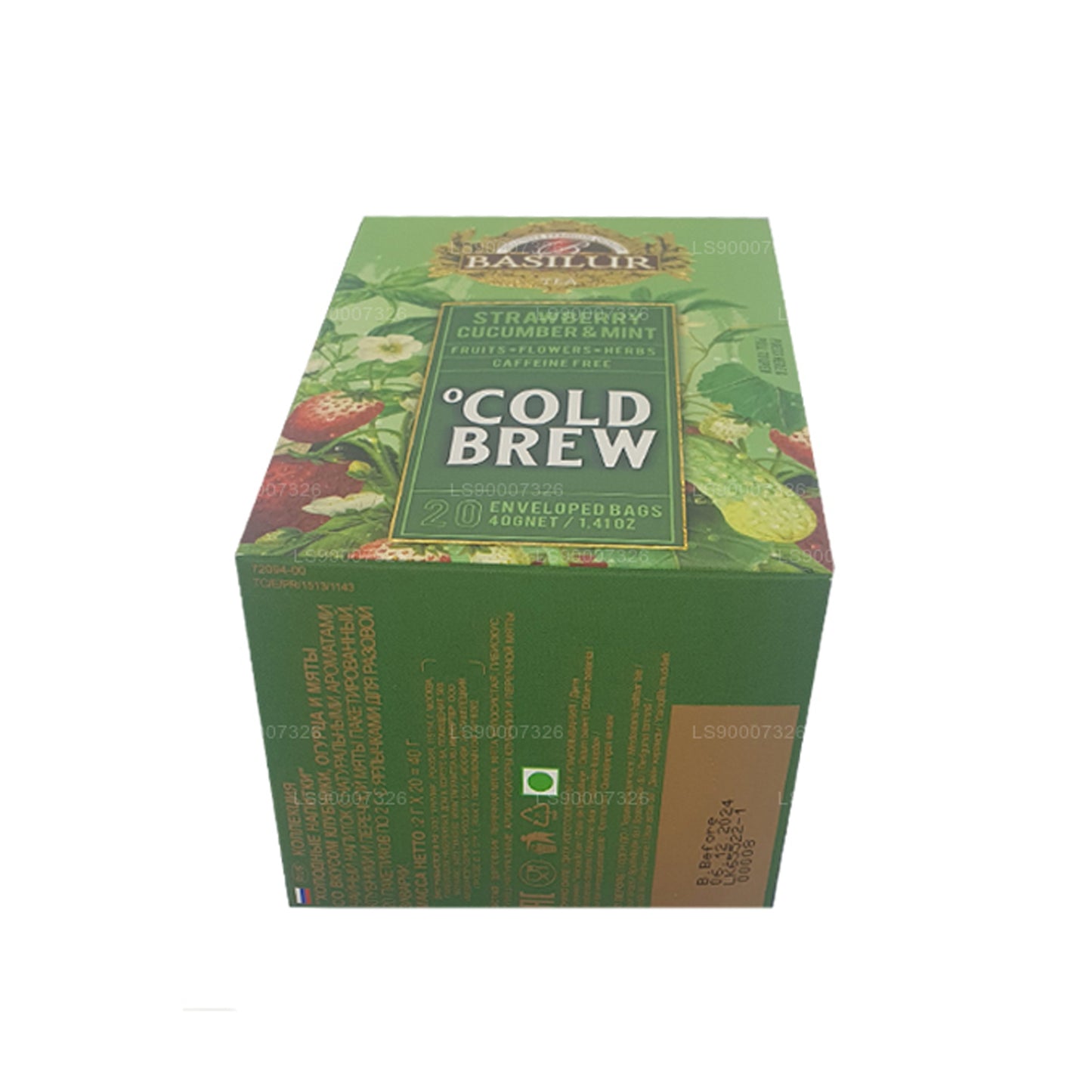 Basilur Cold Brew „Erdbeergurke und Minze“ (40 g) Box