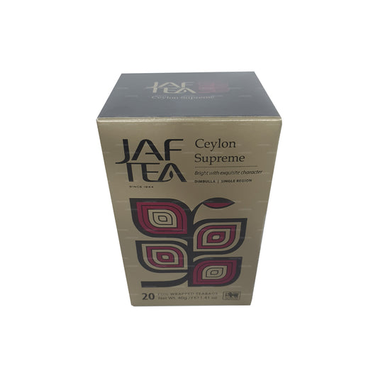 Jaf Tea Classic Gold Collection Ceylon Supreme Teebeutel mit Folienumschlag (40 g)