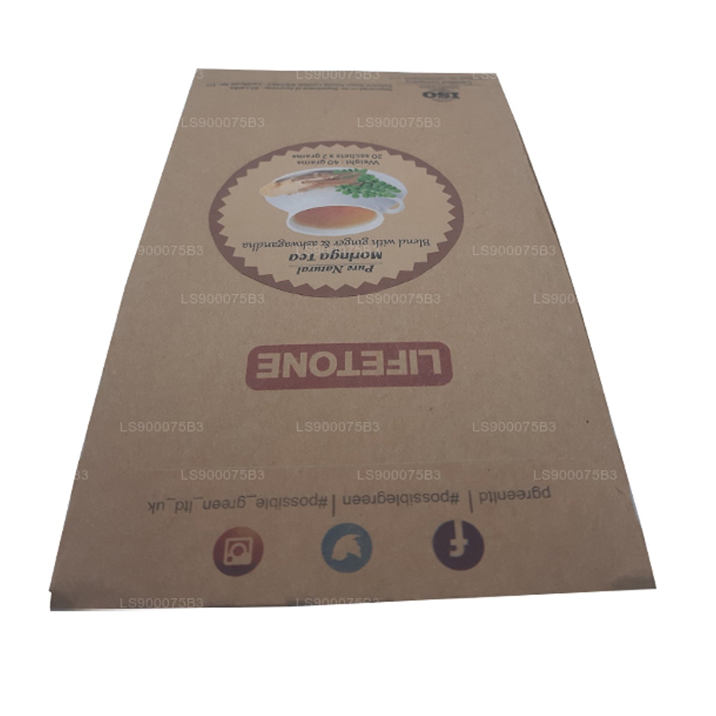 Lifetone Moringa Ashwagandha Ingwertee (40g)