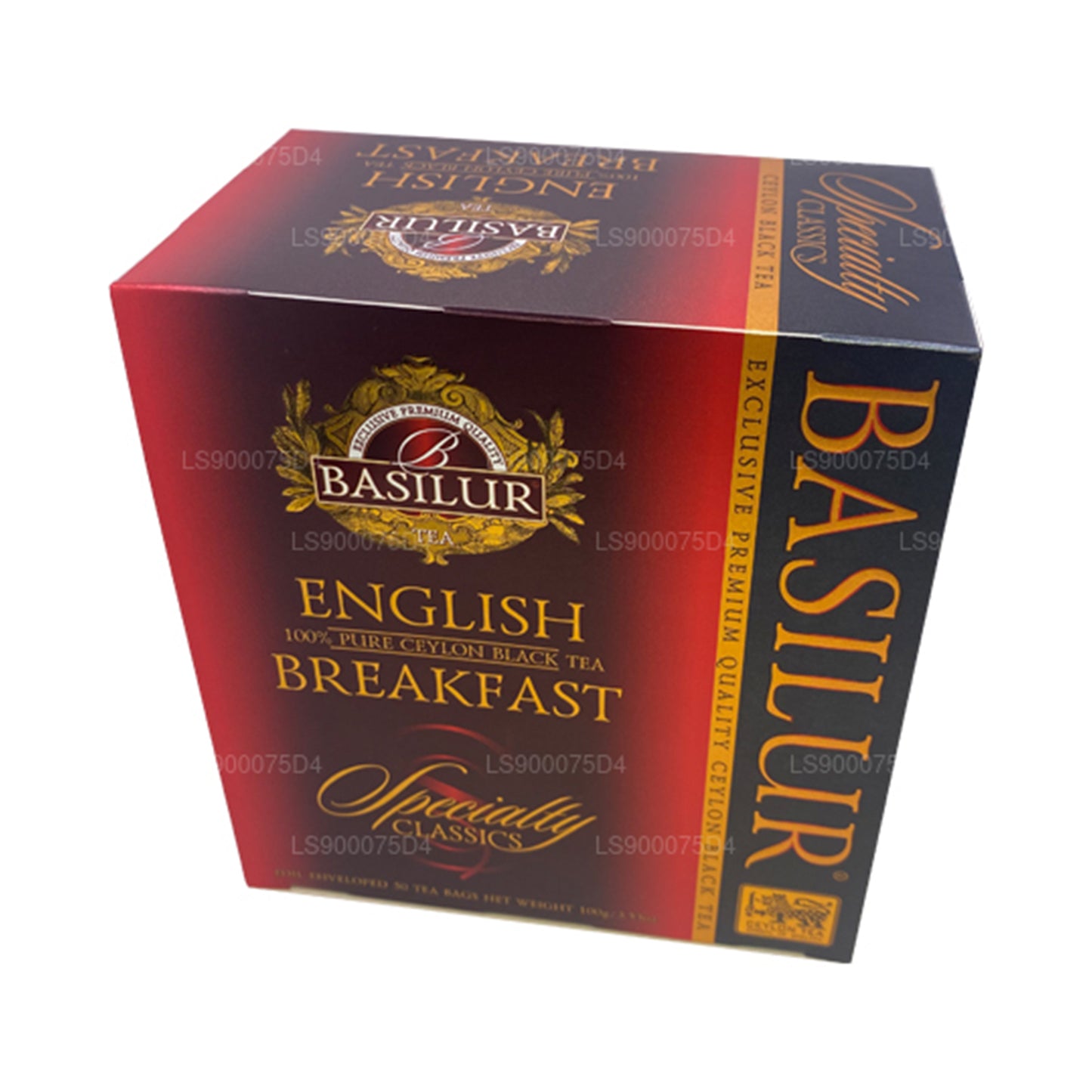 Basilur English Breakfast Pure Ceylon Schwarztee (200 g) 100 Teebeutel