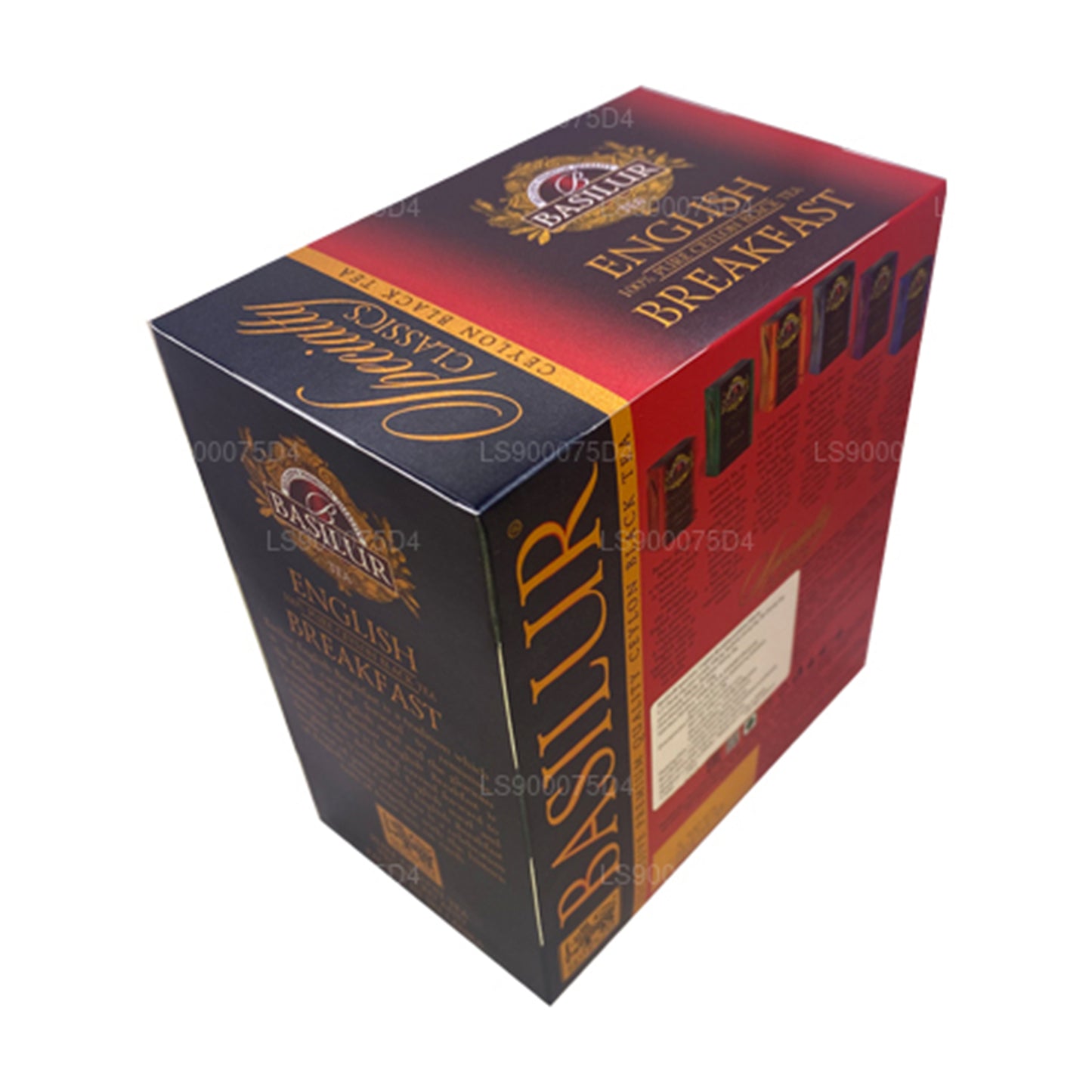 Basilur English Breakfast Pure Ceylon Schwarztee (200 g) 100 Teebeutel