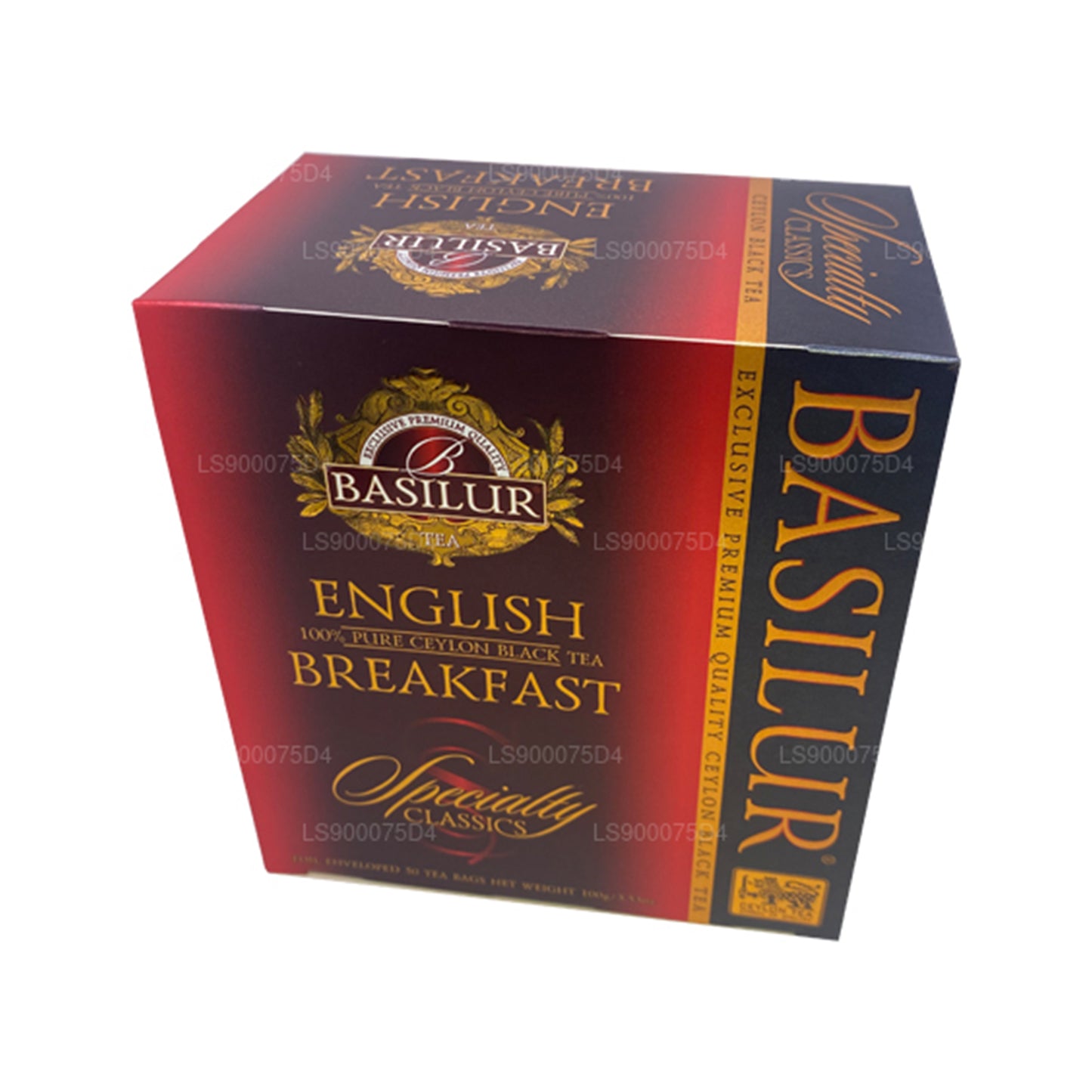 Basilur English Breakfast Pure Ceylon Schwarztee (200 g) 100 Teebeutel