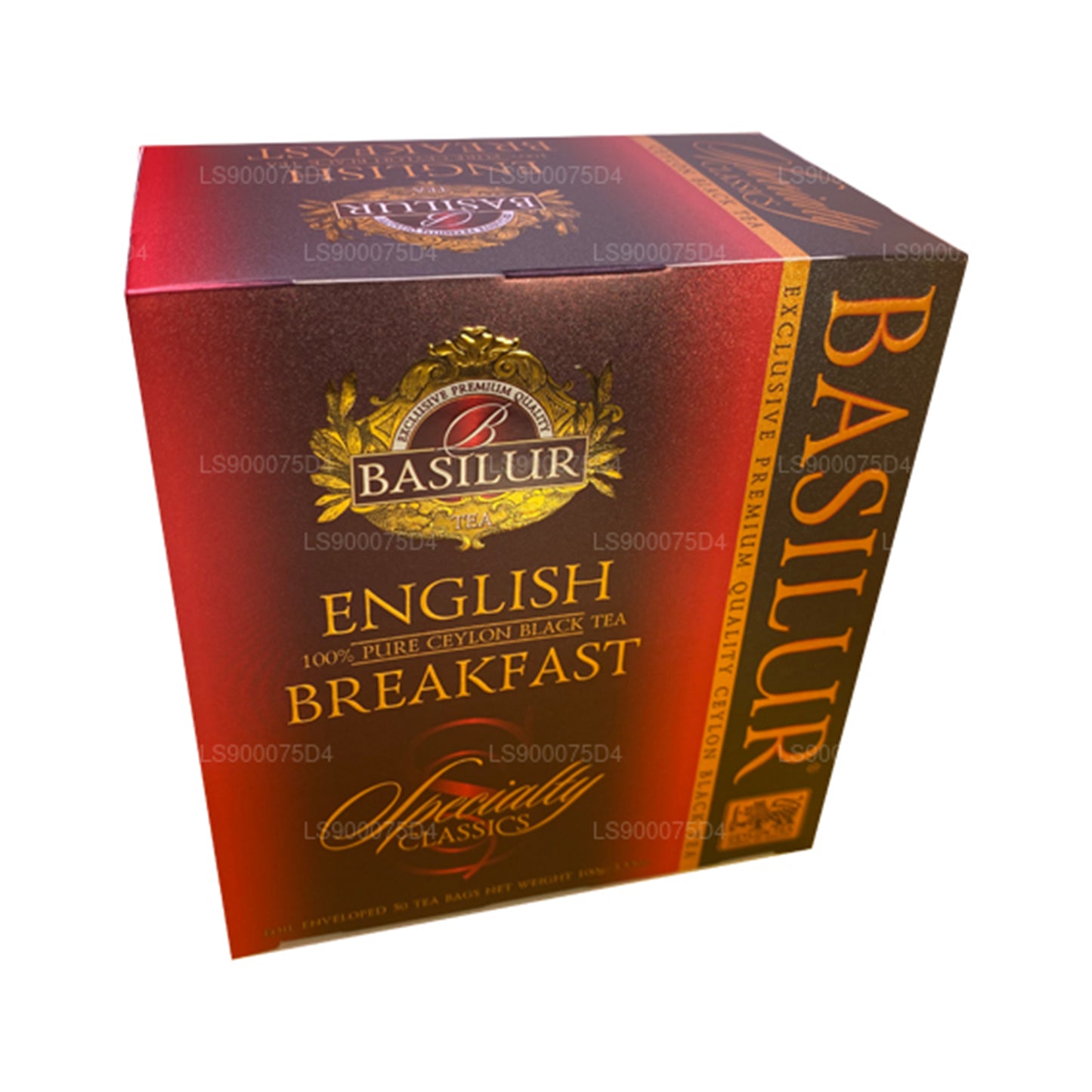 Basilur English Breakfast Pure Ceylon Schwarztee (200 g) 100 Teebeutel