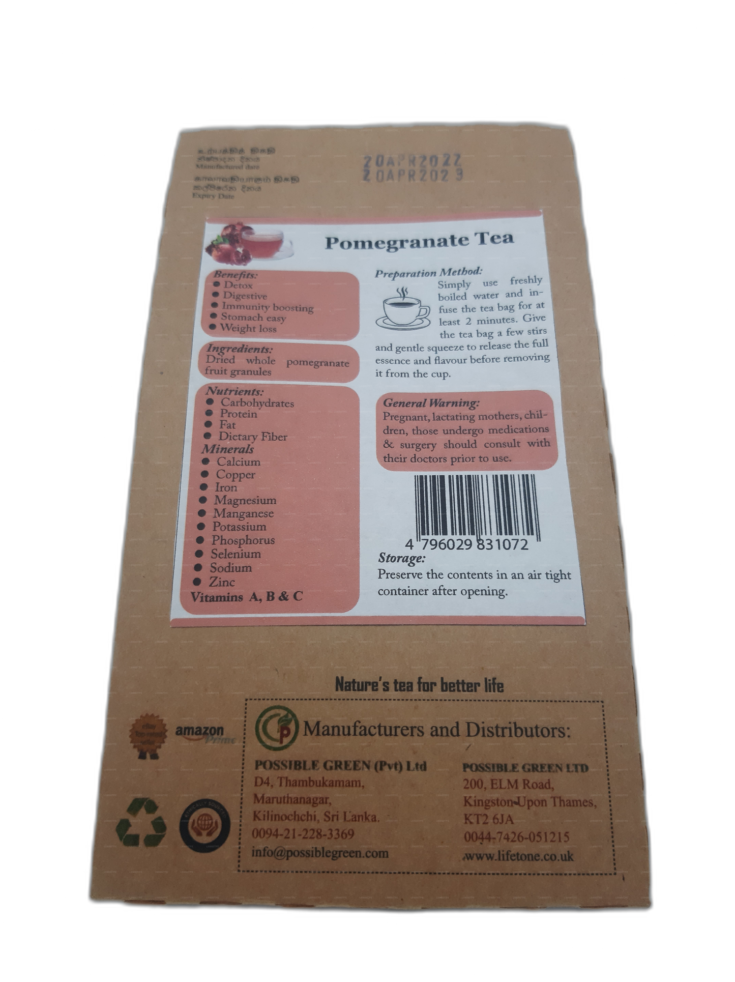 Lifetone Granatapfeltee (40g)