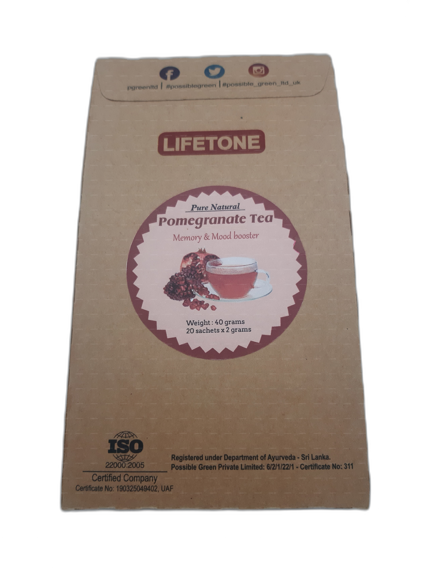 Lifetone Granatapfeltee (40g)