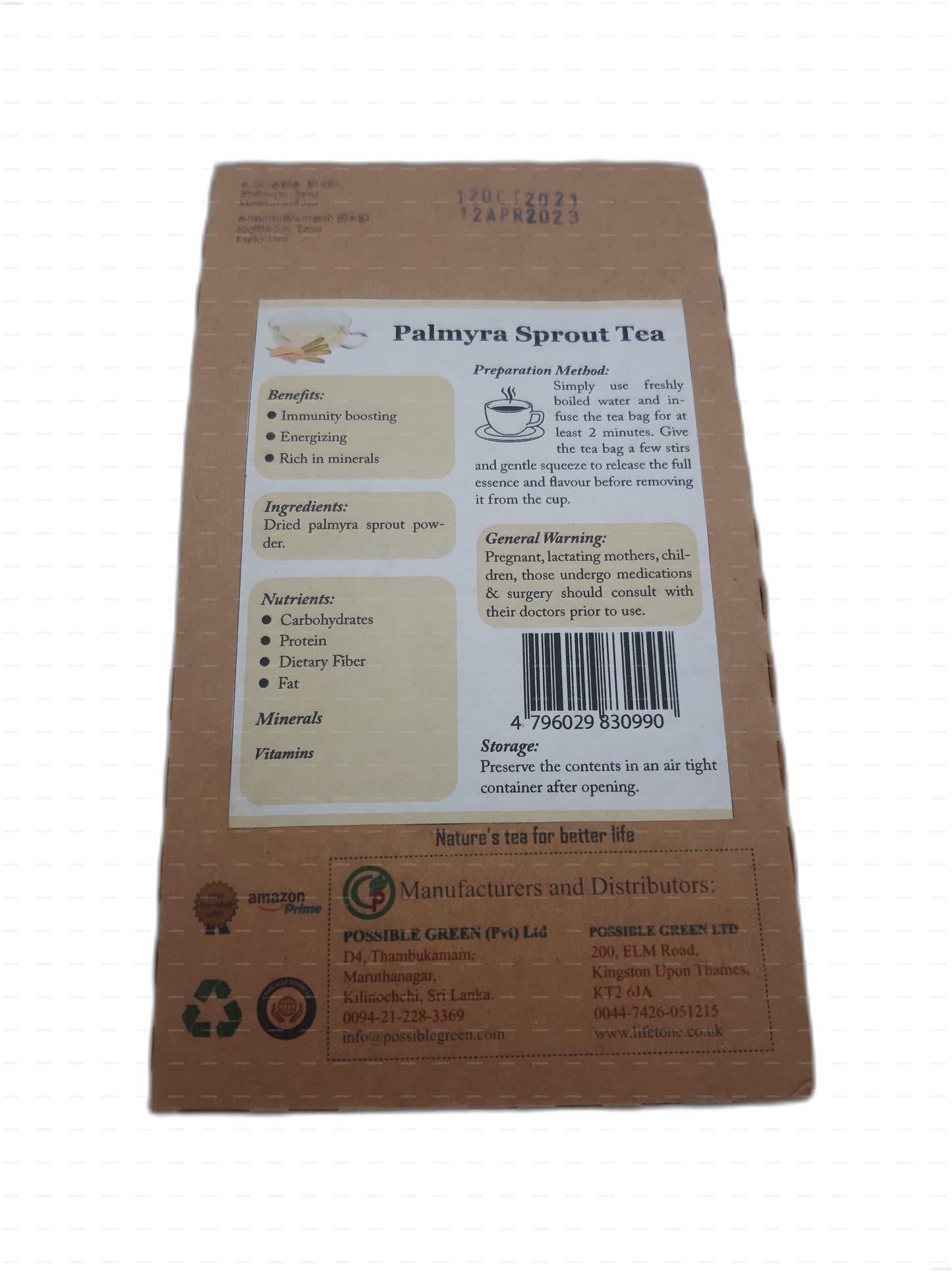 Lifetone Palmsprossen-Tee (40g)