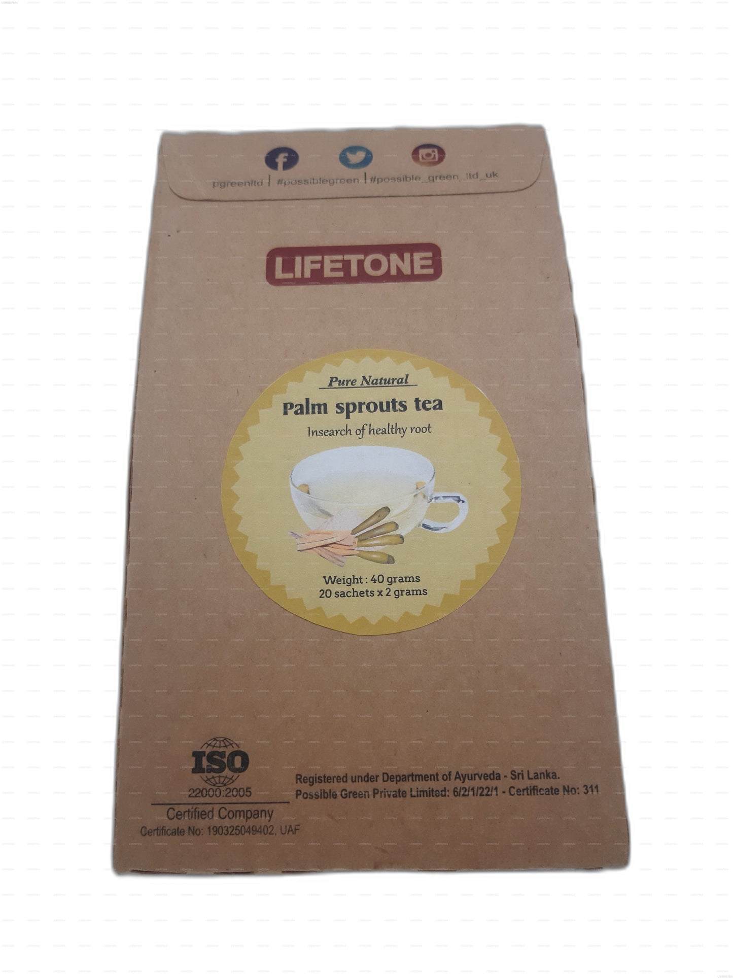 Lifetone Palmsprossen-Tee (40g)
