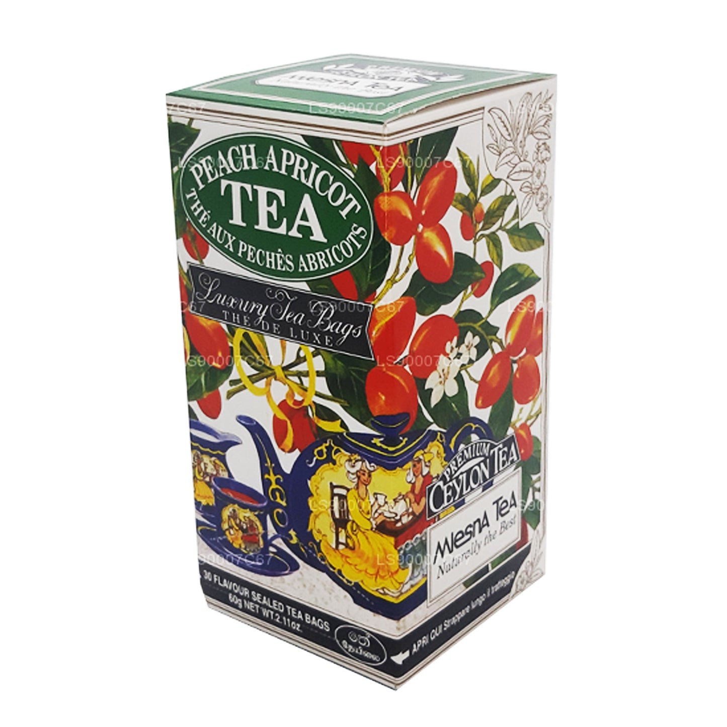 Mlesna Peach Apricot Luxus-Teebeutel (60 g)