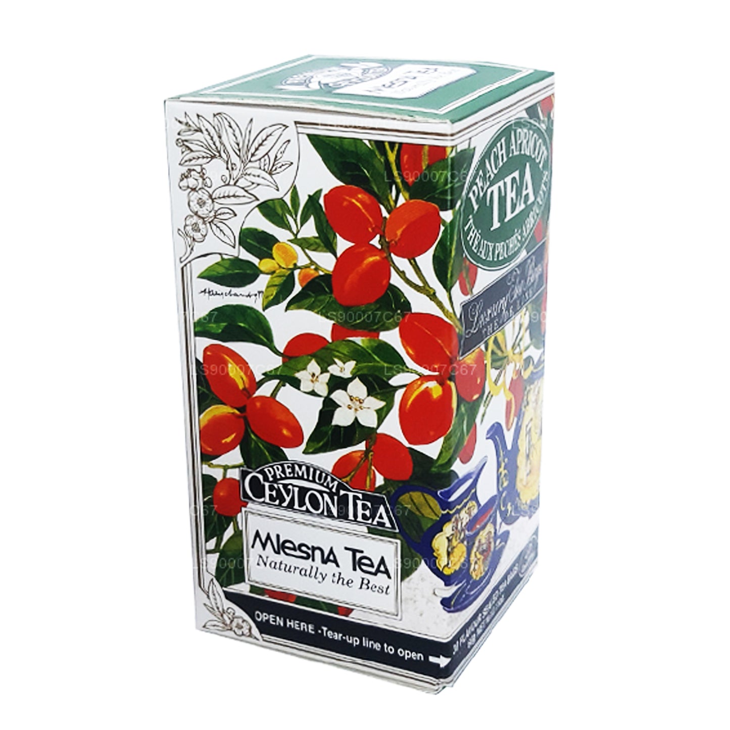Mlesna Peach Apricot Luxus-Teebeutel (60 g)