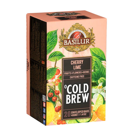 Basilur Cold Brew - Kirsch-Limette (40 g) 20 umhüllte Teebeutel