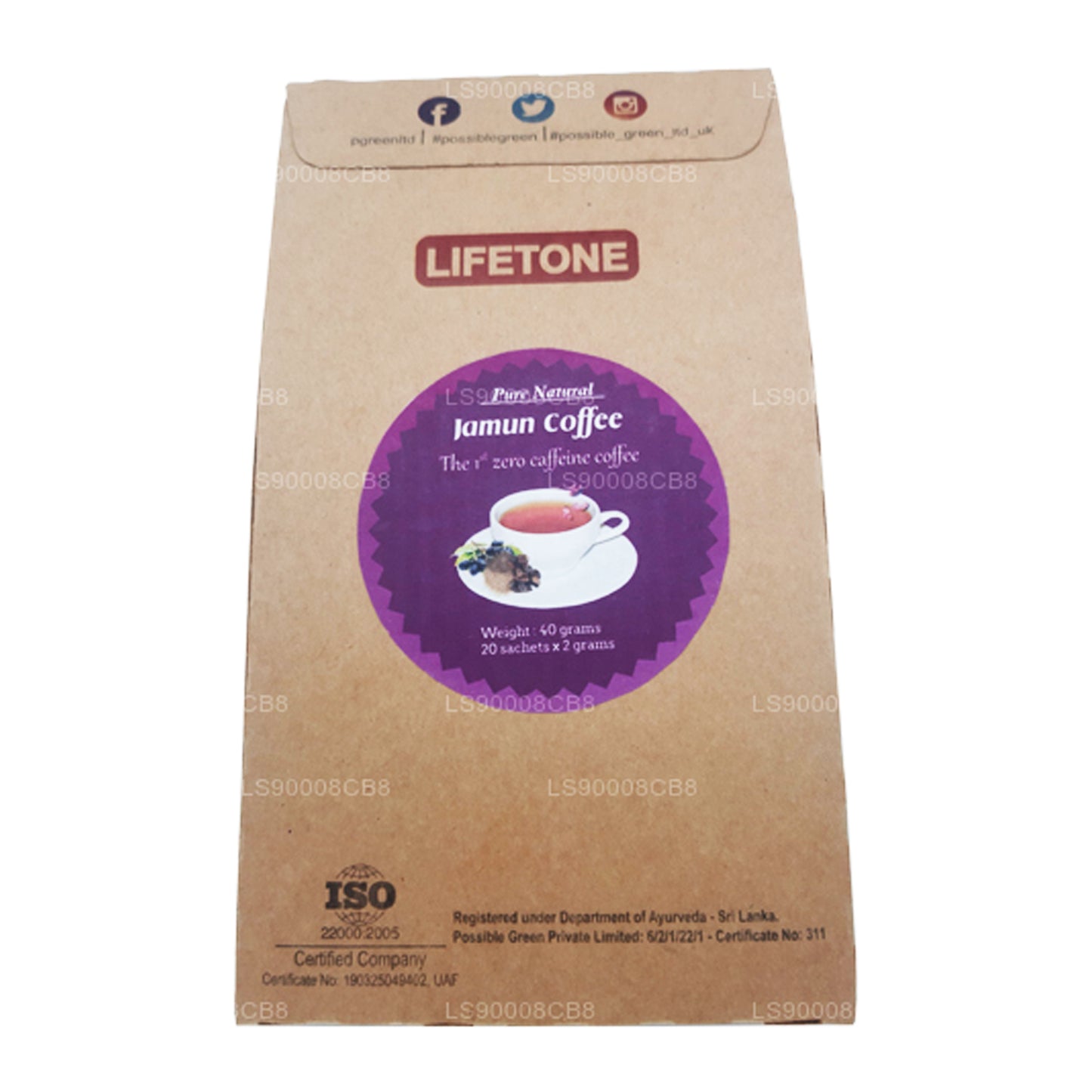 Lifetone Jamun Samenkaffee (40 g)