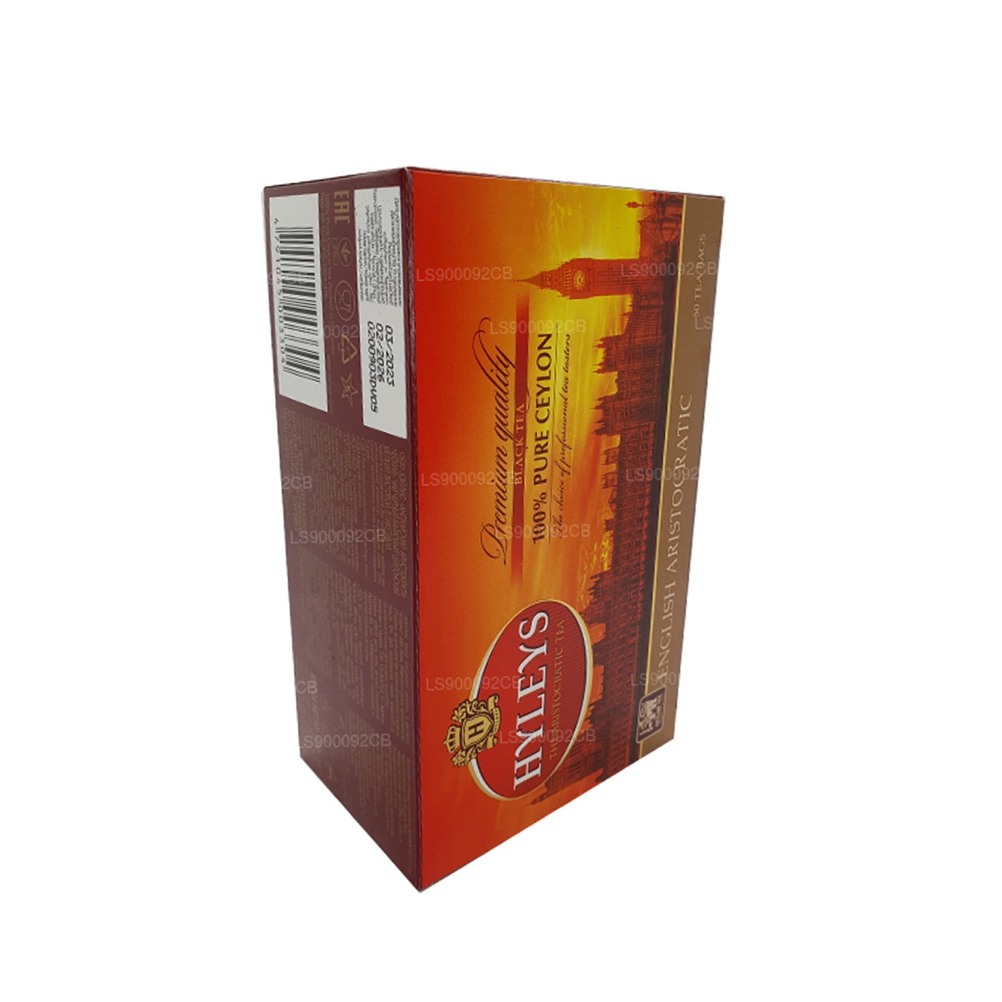 HYLEYS Schwarzer Tee in Premium-Qualität, 50 Teebeutel (100 g)