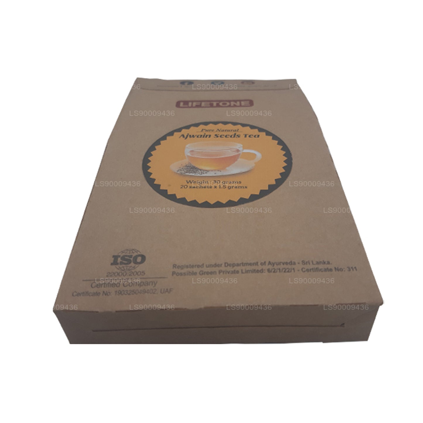 Lifetone Ajwain-Samen-Tee (30 g) 20 Teebeutel
