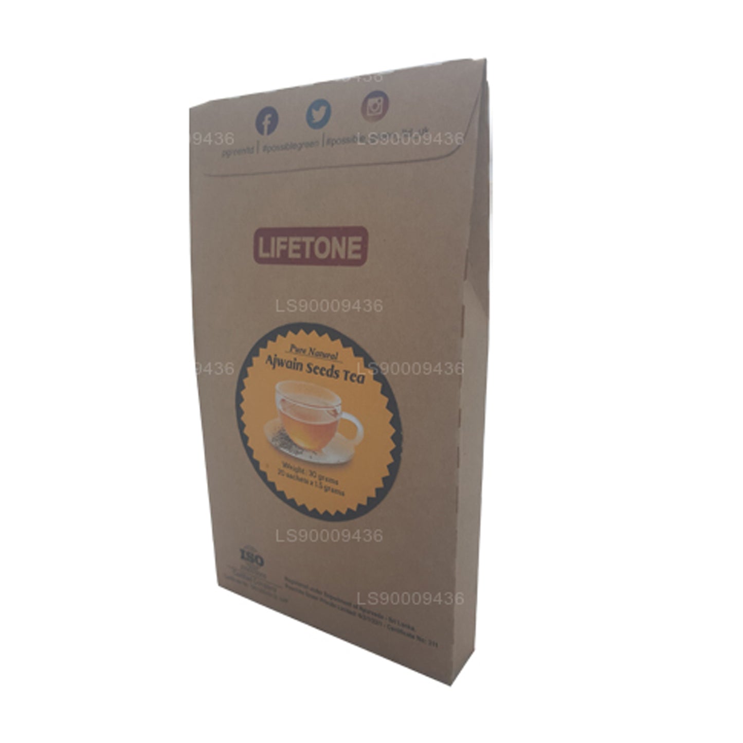 Lifetone Ajwain-Samen-Tee (30 g) 20 Teebeutel
