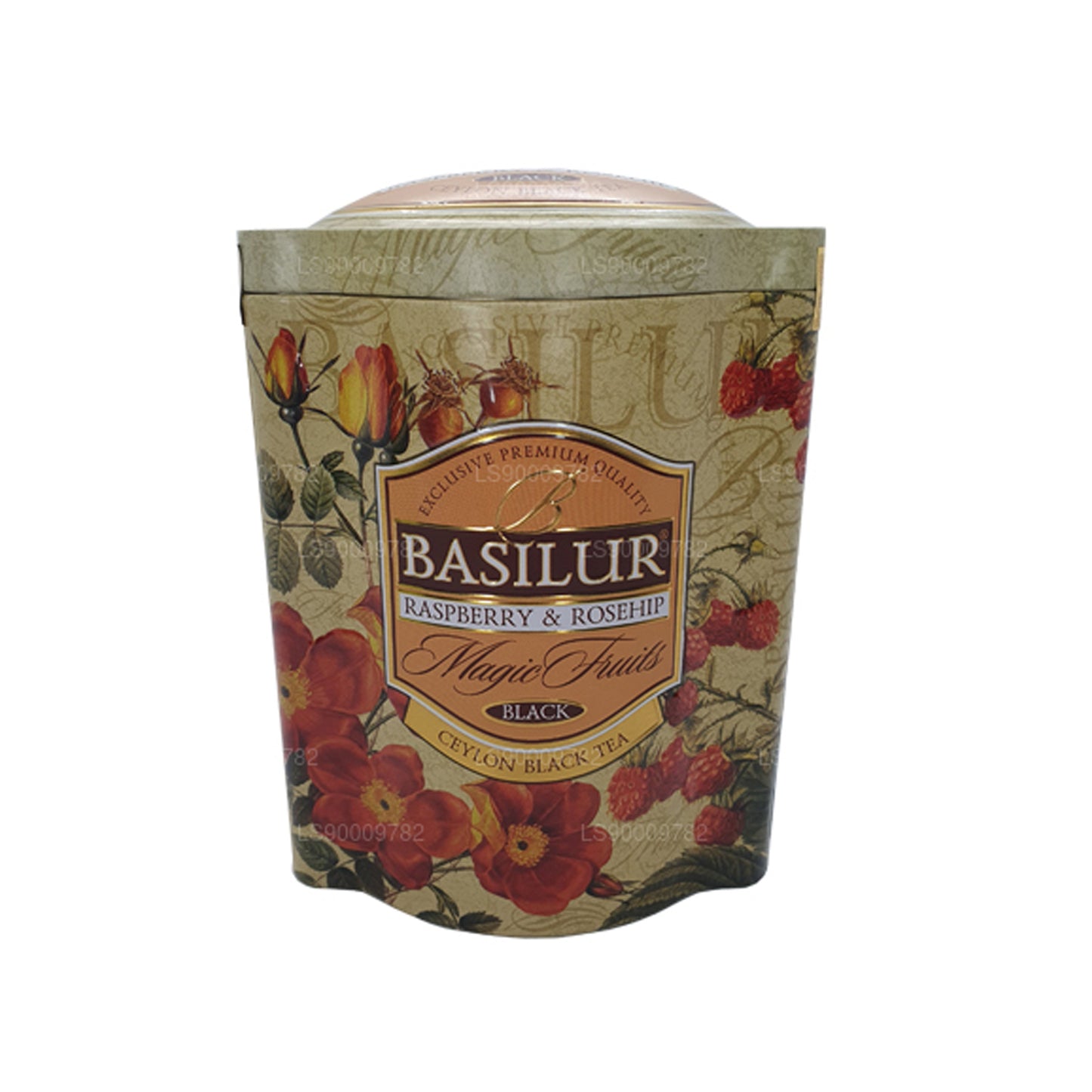 Basilur Magic Fruits Dose mit Himbeere und Hagebutte, 100 g