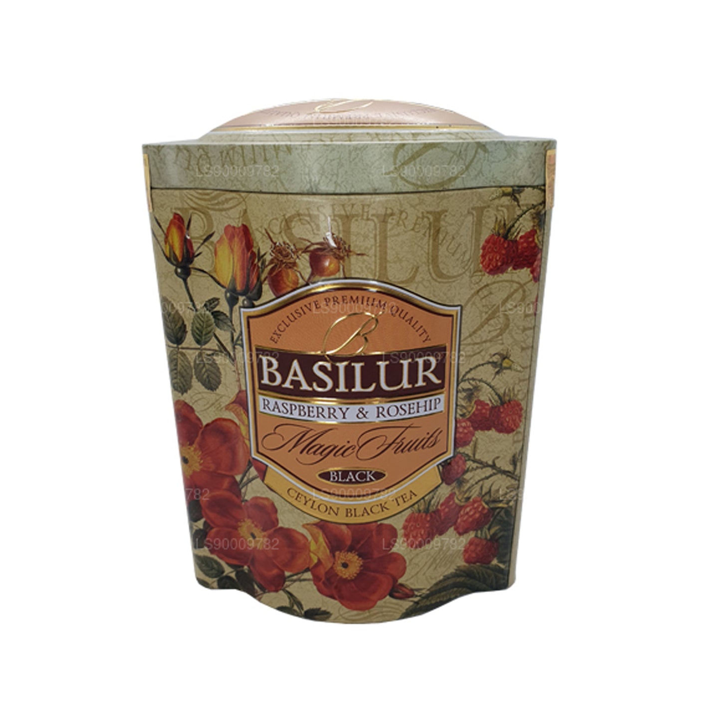 Basilur Magic Fruits Dose mit Himbeere und Hagebutte, 100 g