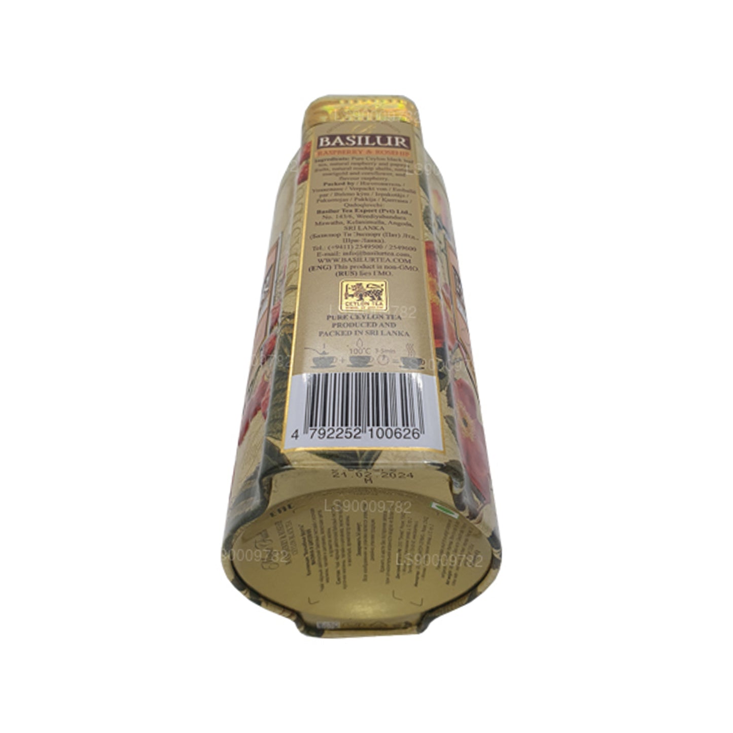 Basilur Magic Fruits Dose mit Himbeere und Hagebutte, 100 g