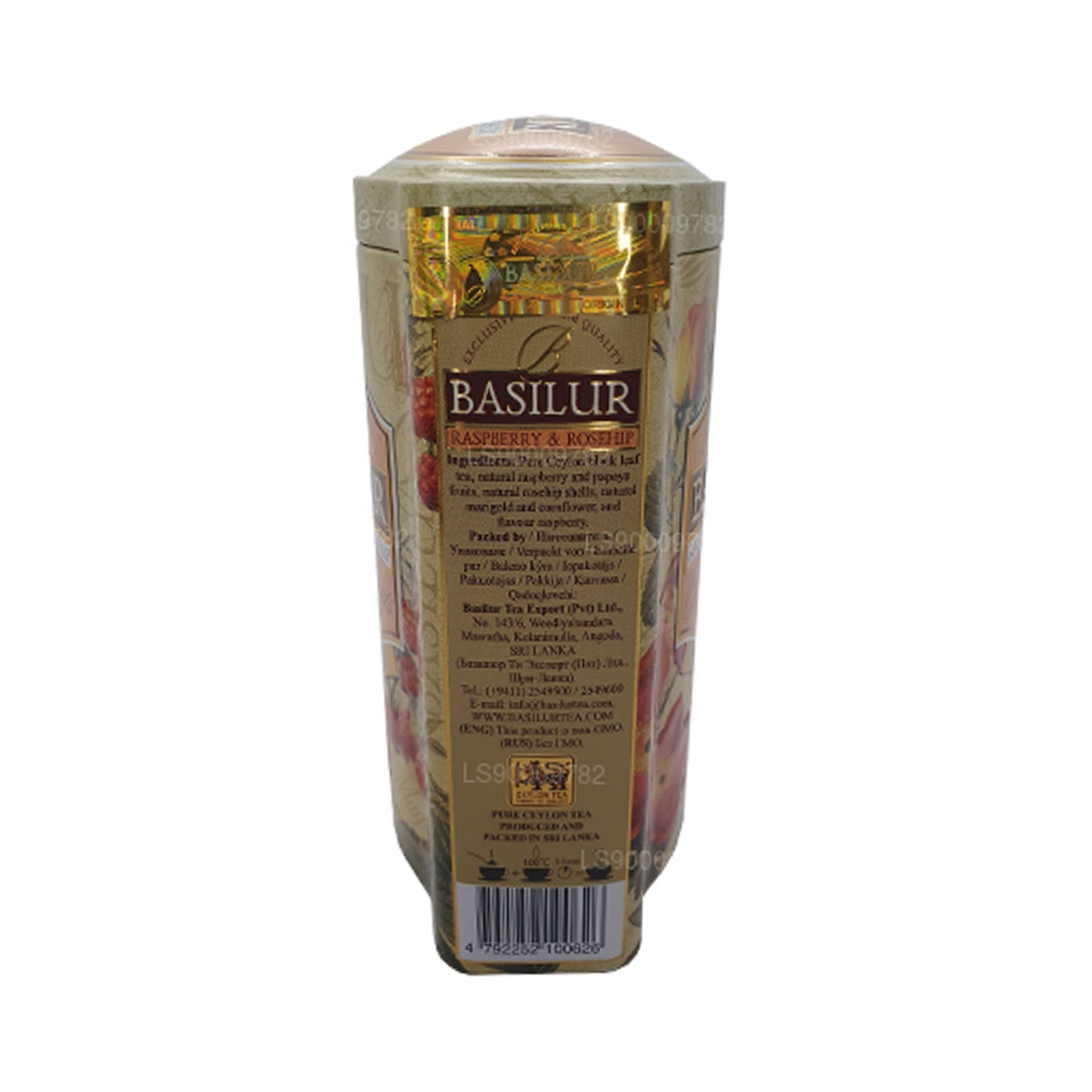 Basilur Magic Fruits Dose mit Himbeere und Hagebutte, 100 g