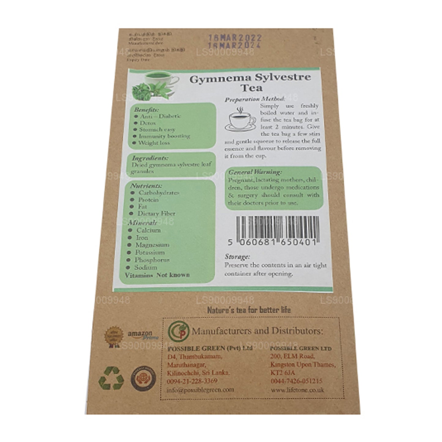 Lifetone Gymnema Sylvester Tee (40 g)