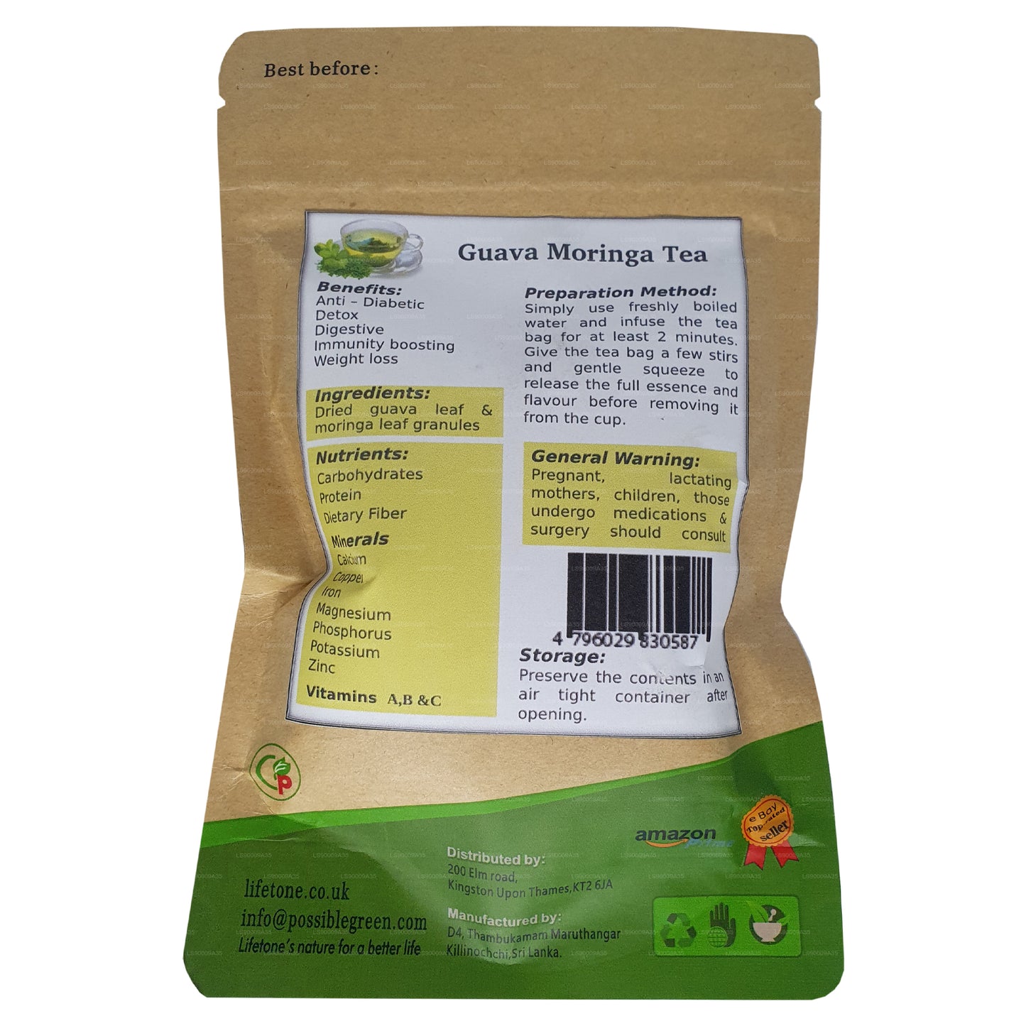 Lifetone Guava Moringa-Tee (30 g)