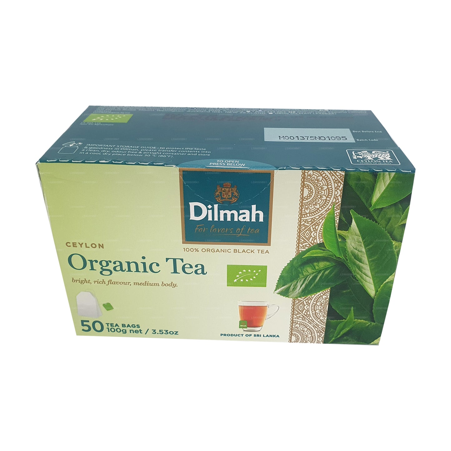 Dilmah Bio-Tee (100 g) 50 Teebeutel