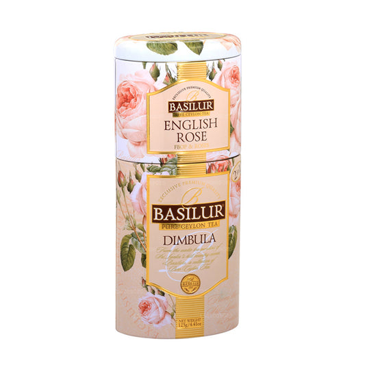 Basilurfrüchte und -blumen „Englische Rose / Dimbula“ (125 g) Caddy