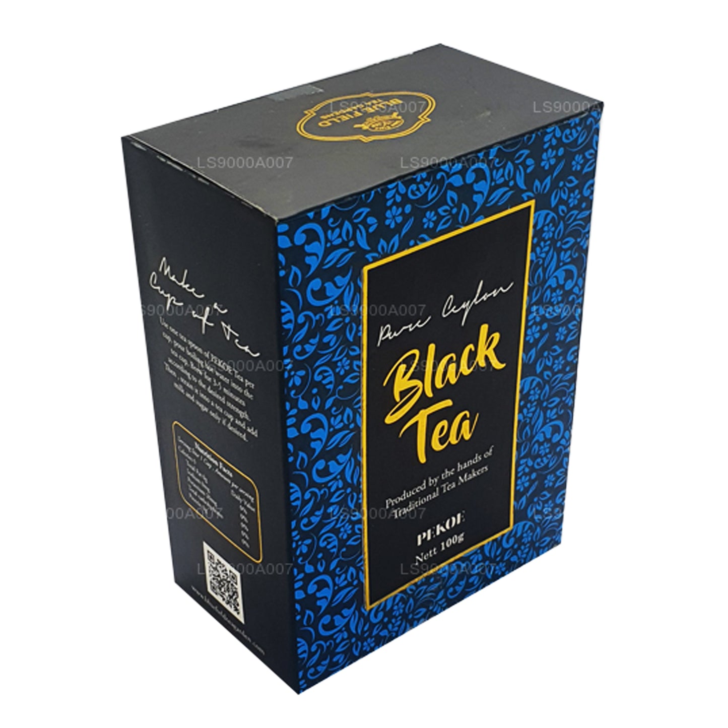 Blue Field Pure Ceylon PEKOE-Grade Schwarzer loser Tee (100 g)