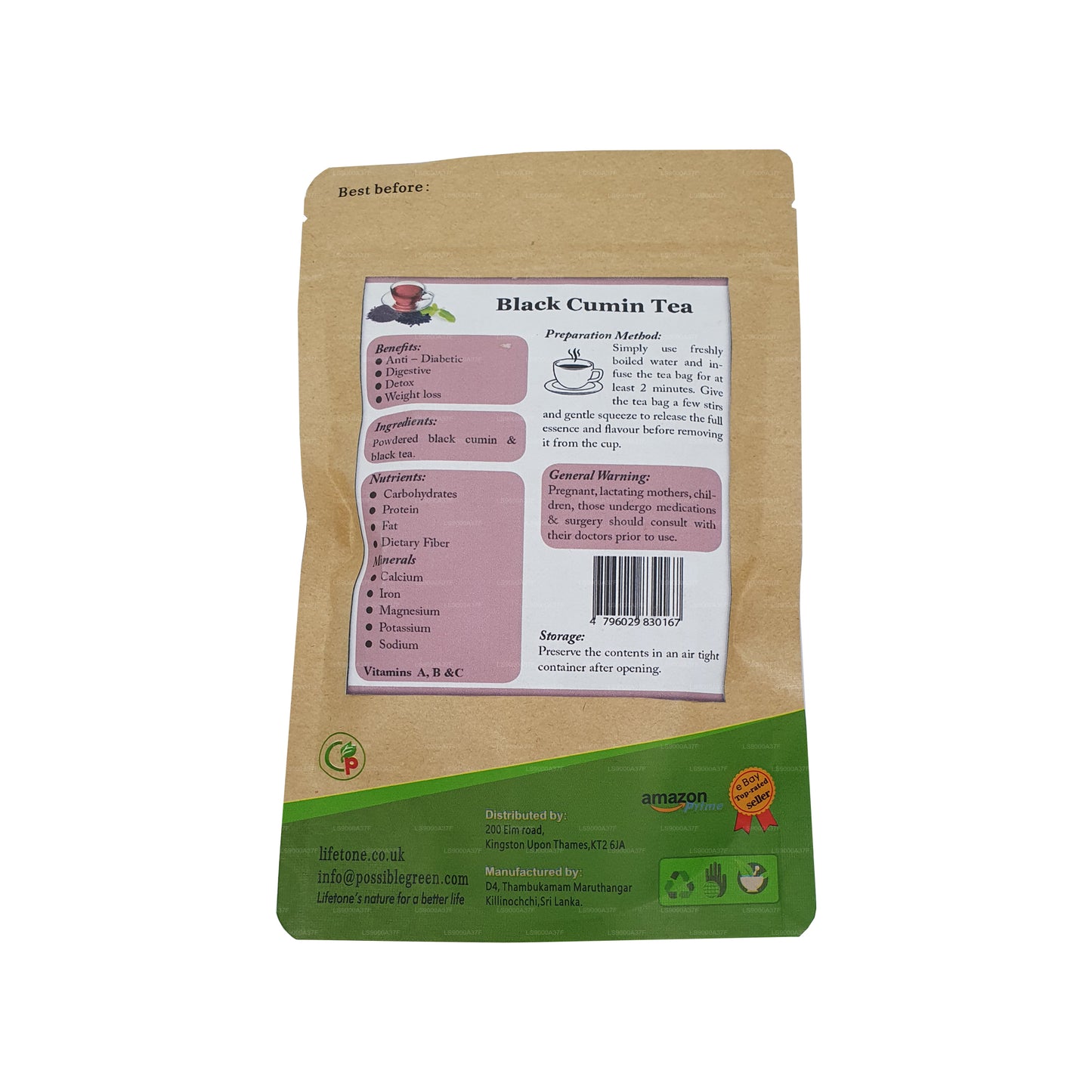 Lifetone Schwarzkümmeltee (40 g)