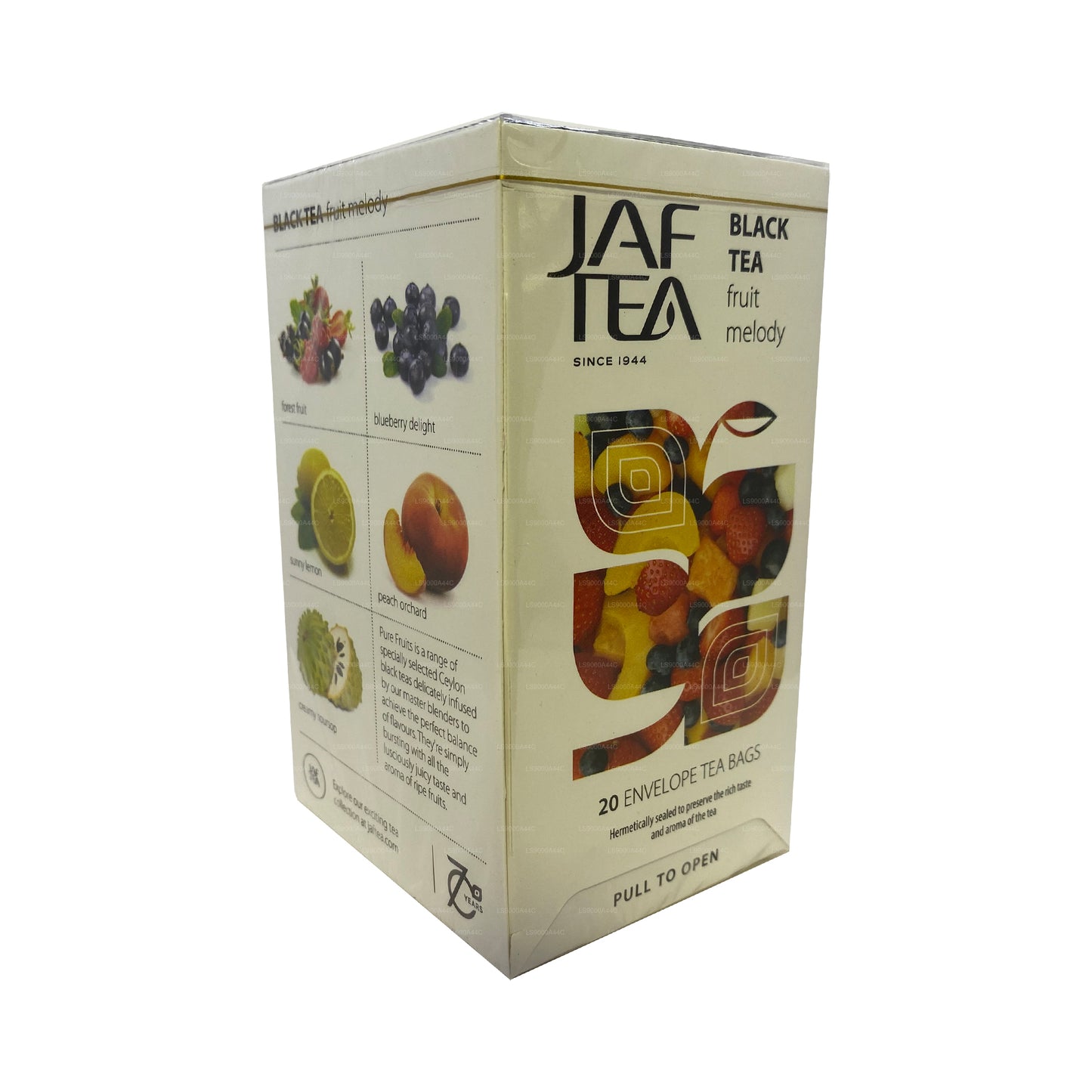 Jaf Tea Pure Fruits Collection Black Tea Fruit Melody (30 g) 20 Teebeutel
