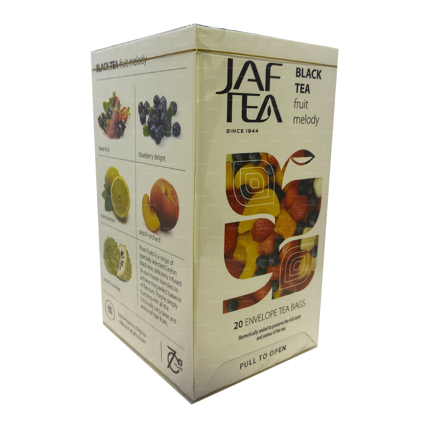 Jaf Tea Pure Fruits Collection Black Tea Fruit Melody (30 g) 20 Teebeutel