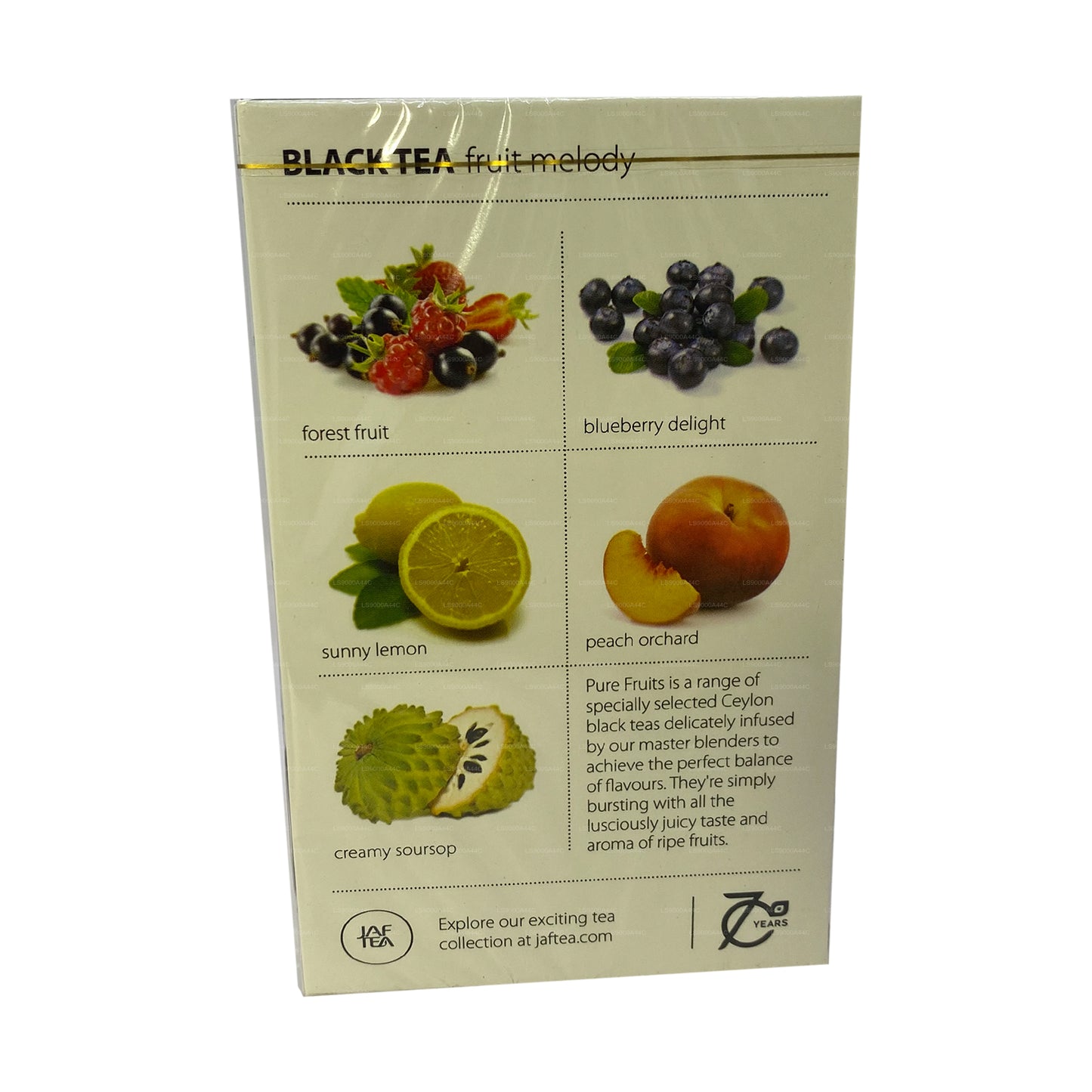 Jaf Tea Pure Fruits Collection Black Tea Fruit Melody (30 g) 20 Teebeutel