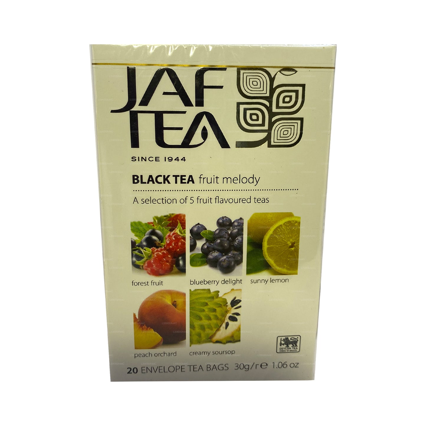 Jaf Tea Pure Fruits Collection Black Tea Fruit Melody (30 g) 20 Teebeutel