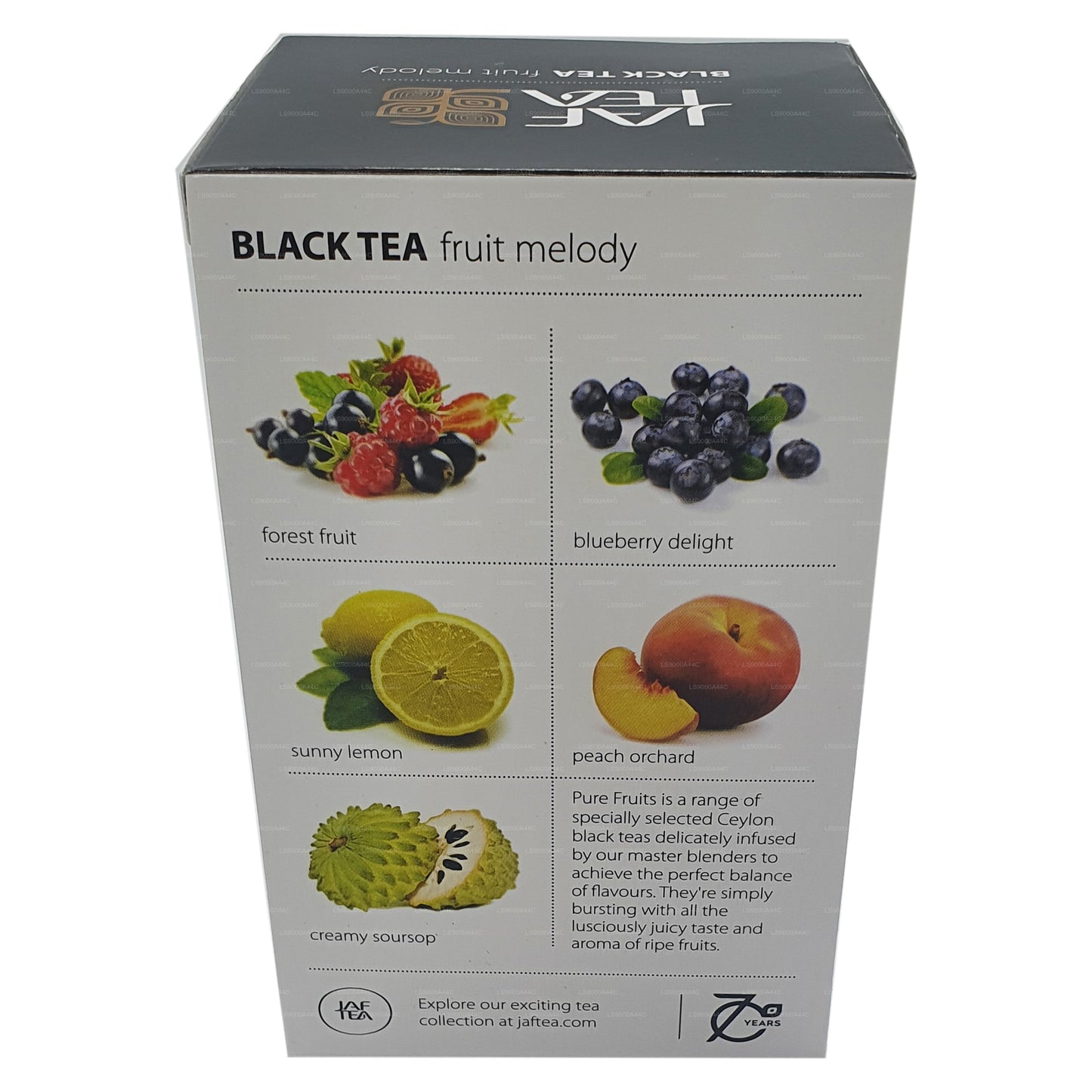 Jaf Tea Pure Fruits Collection Black Tea Fruit Melody (30 g) 20 Teebeutel