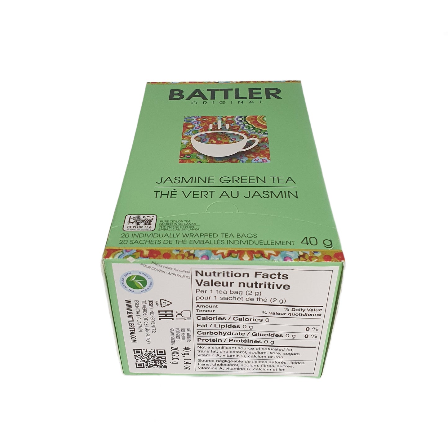 Battler Original Jasmin-Grüntee (40 g) 20 Teebeutel