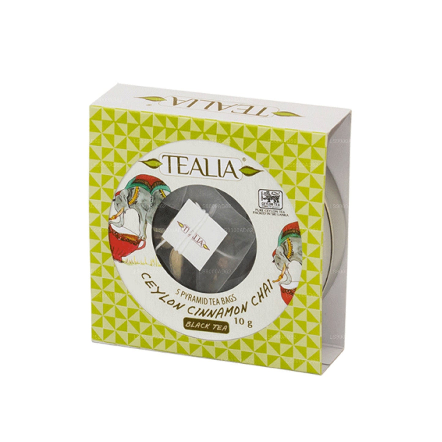 Tealia Ceylon Zimt Chai – 5 Pyramiden-Teebeutel (10 g)