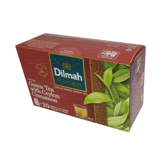 Dilmah Ceylon Grüntee mit Ceylon-Zimt (40 g) 20 Teebeutel