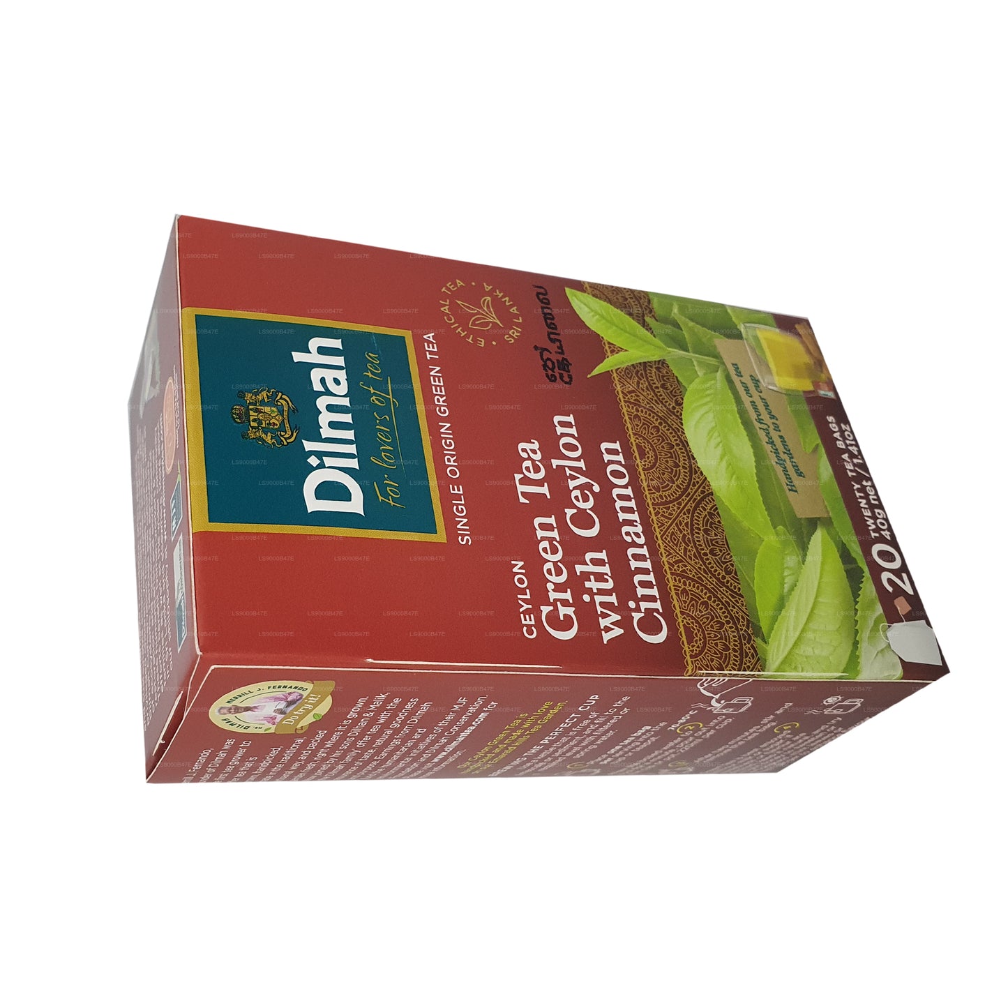 Dilmah Ceylon Grüntee mit Ceylon-Zimt (40 g) 20 Teebeutel