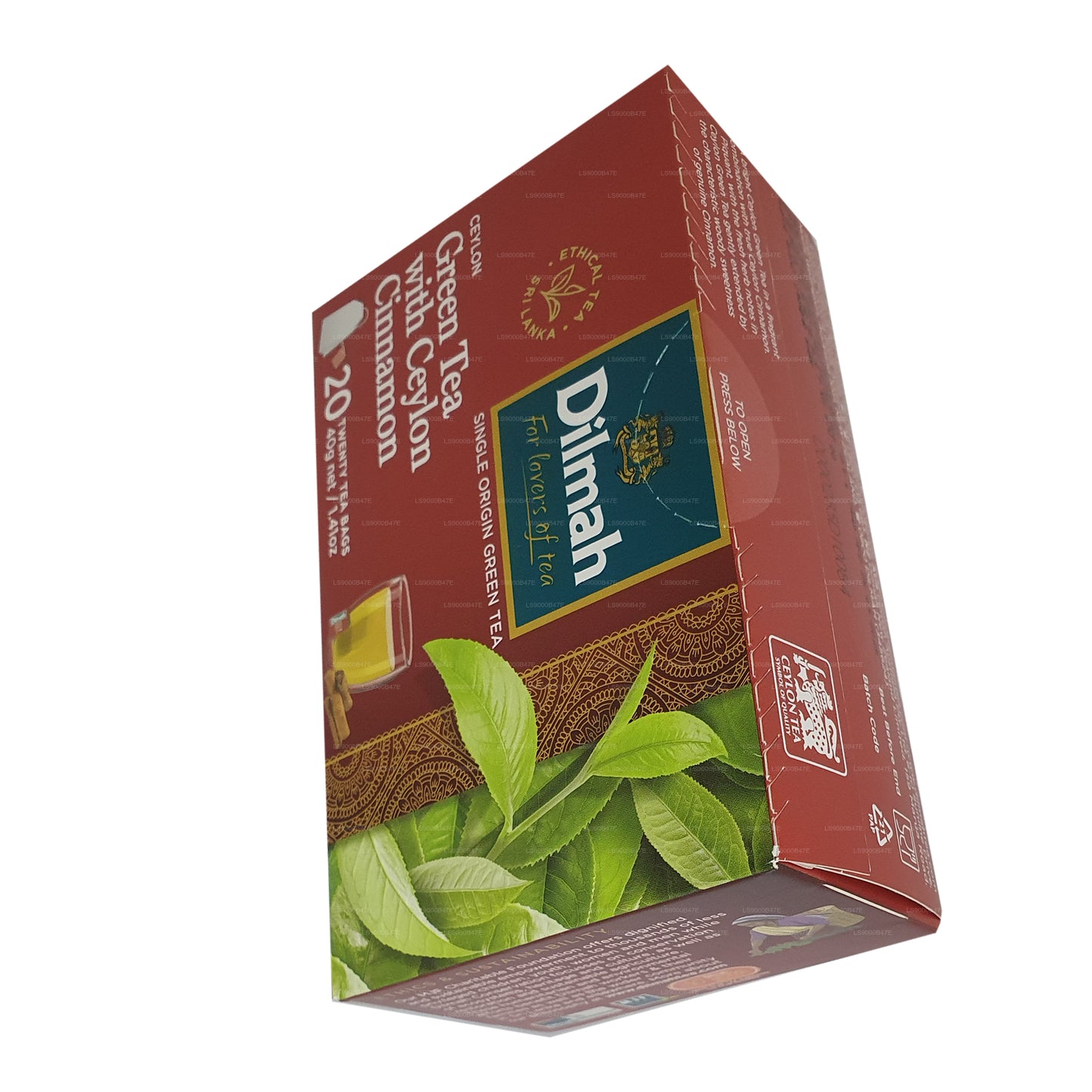 Dilmah Ceylon Grüntee mit Ceylon-Zimt (40 g) 20 Teebeutel