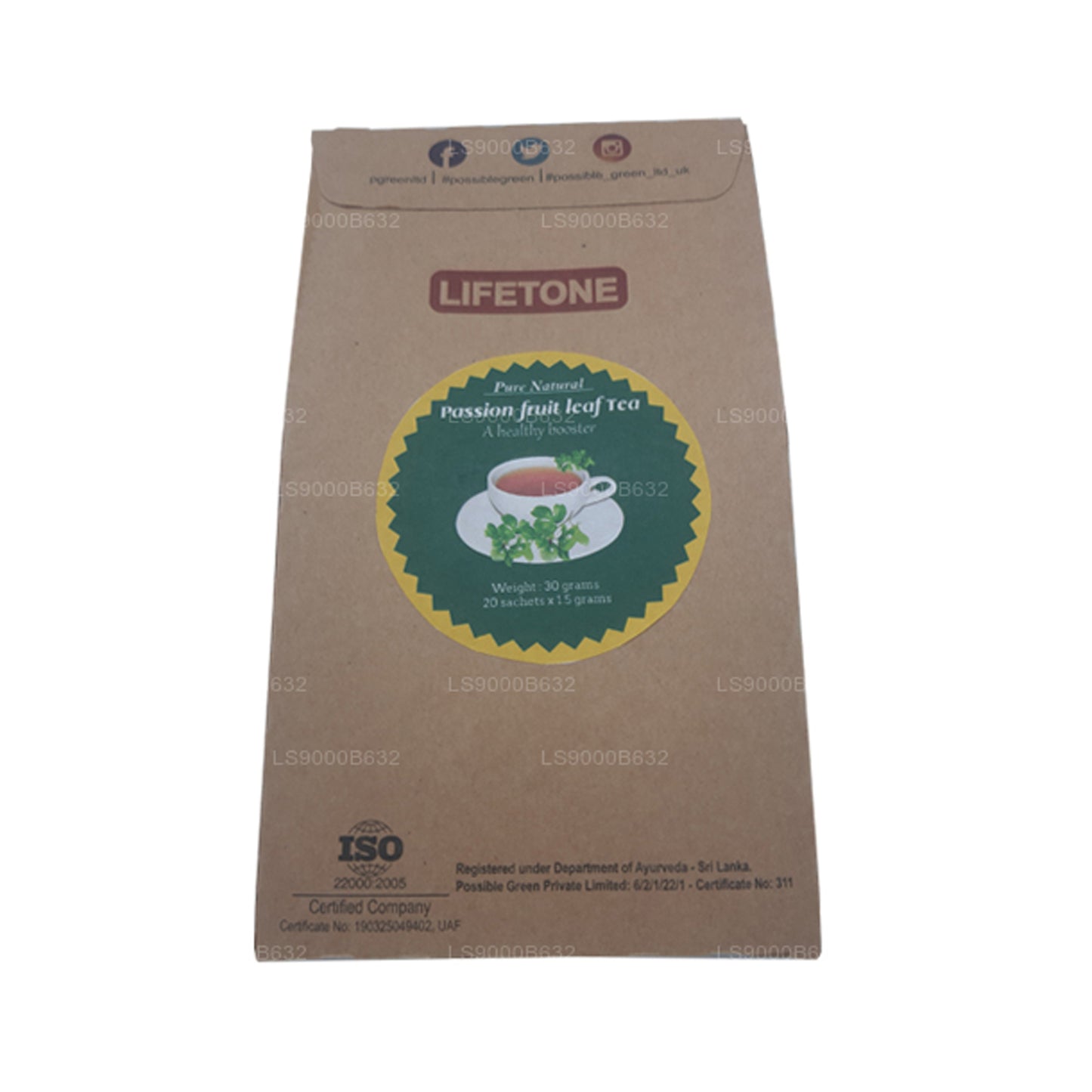 Lifetone Passionsfruchtblatt-Tee (30g)